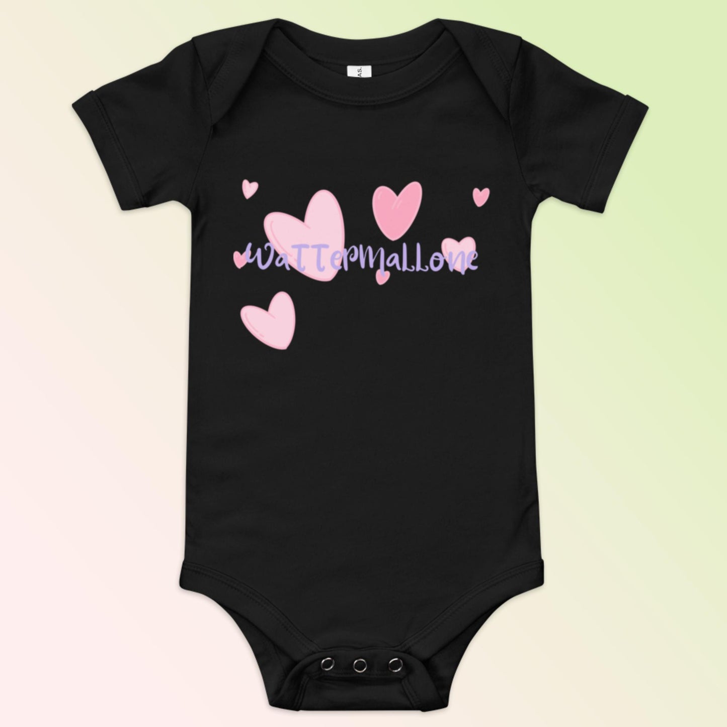 Spring Hearts Baby Short Sleeve One Piece