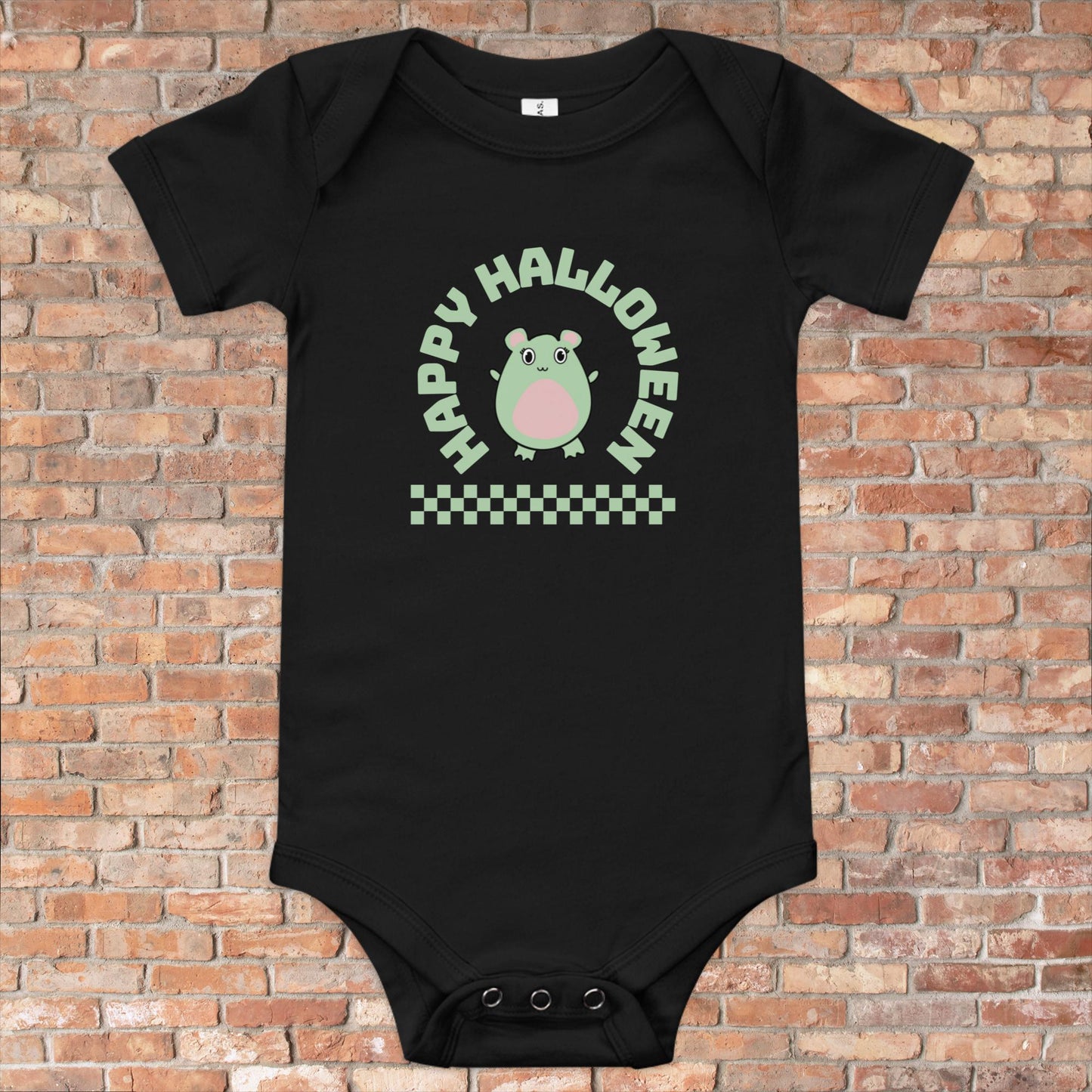 Happy Halloween WaTTerMaLLone Baby Short Sleeve One Piece