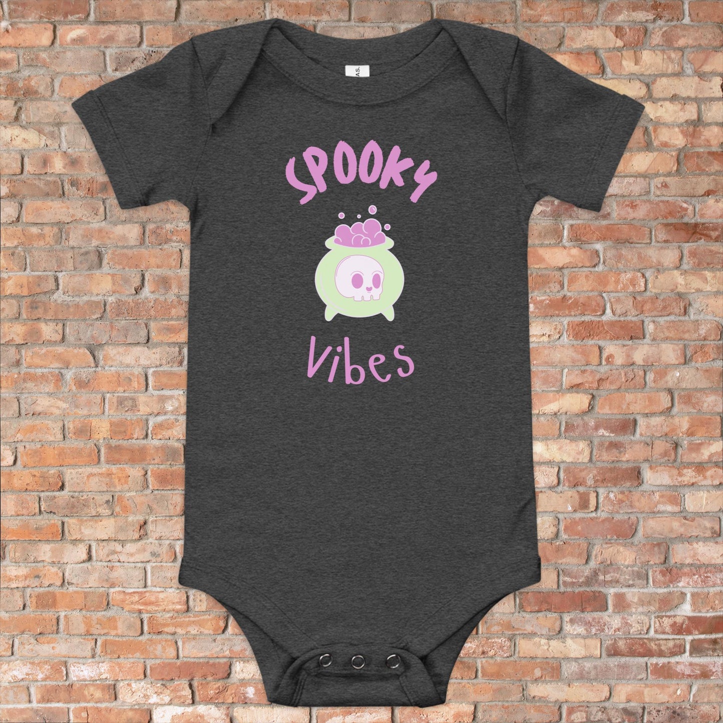 Spooky Vibes Baby Short Sleeve One Piece