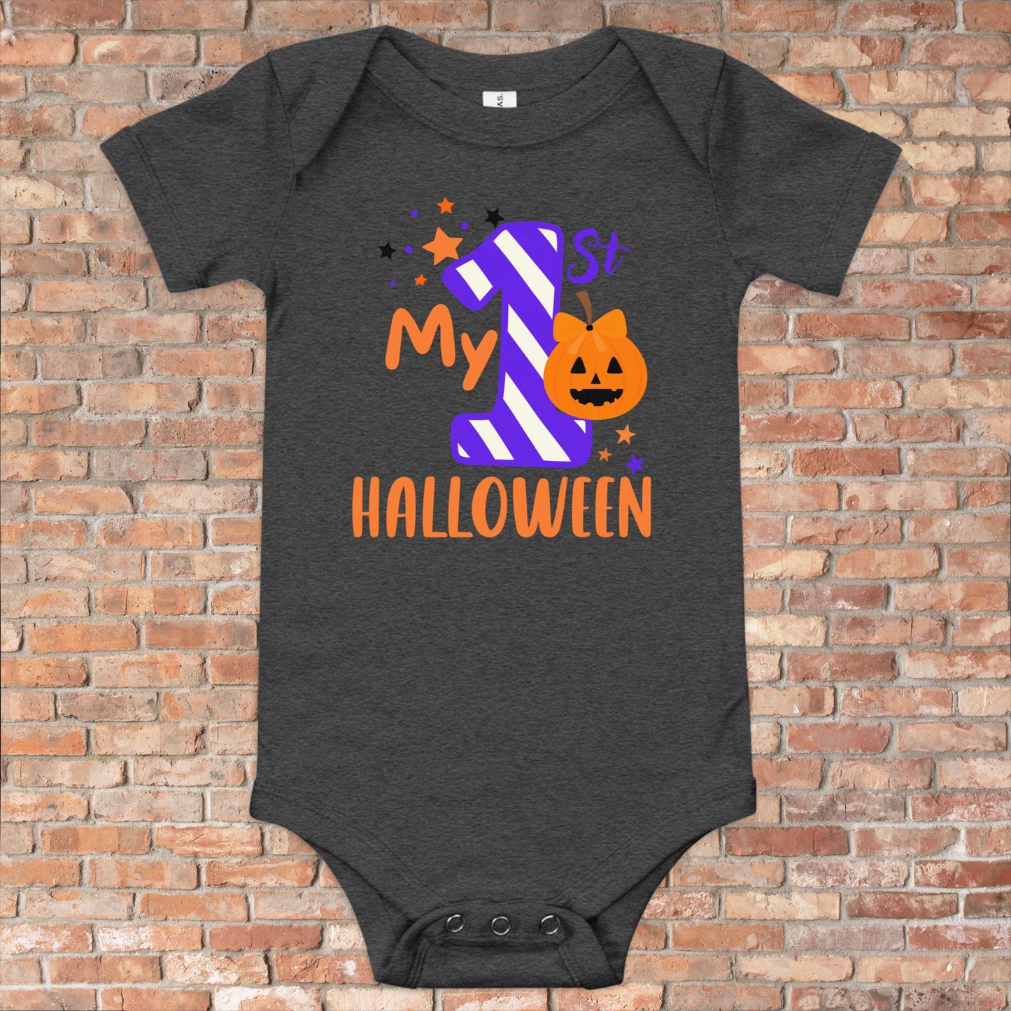 My First Halloween Baby Short Sleeve One Piece