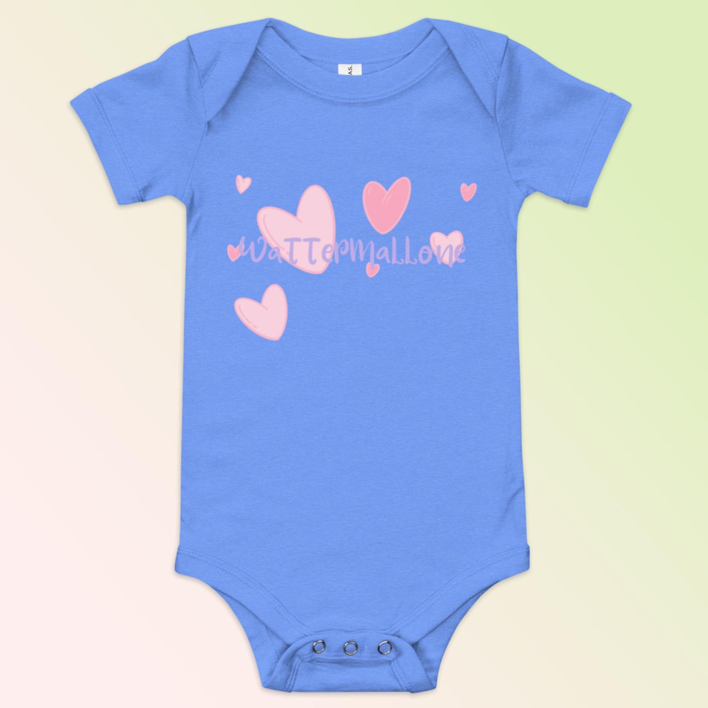 Spring Hearts Baby Short Sleeve One Piece