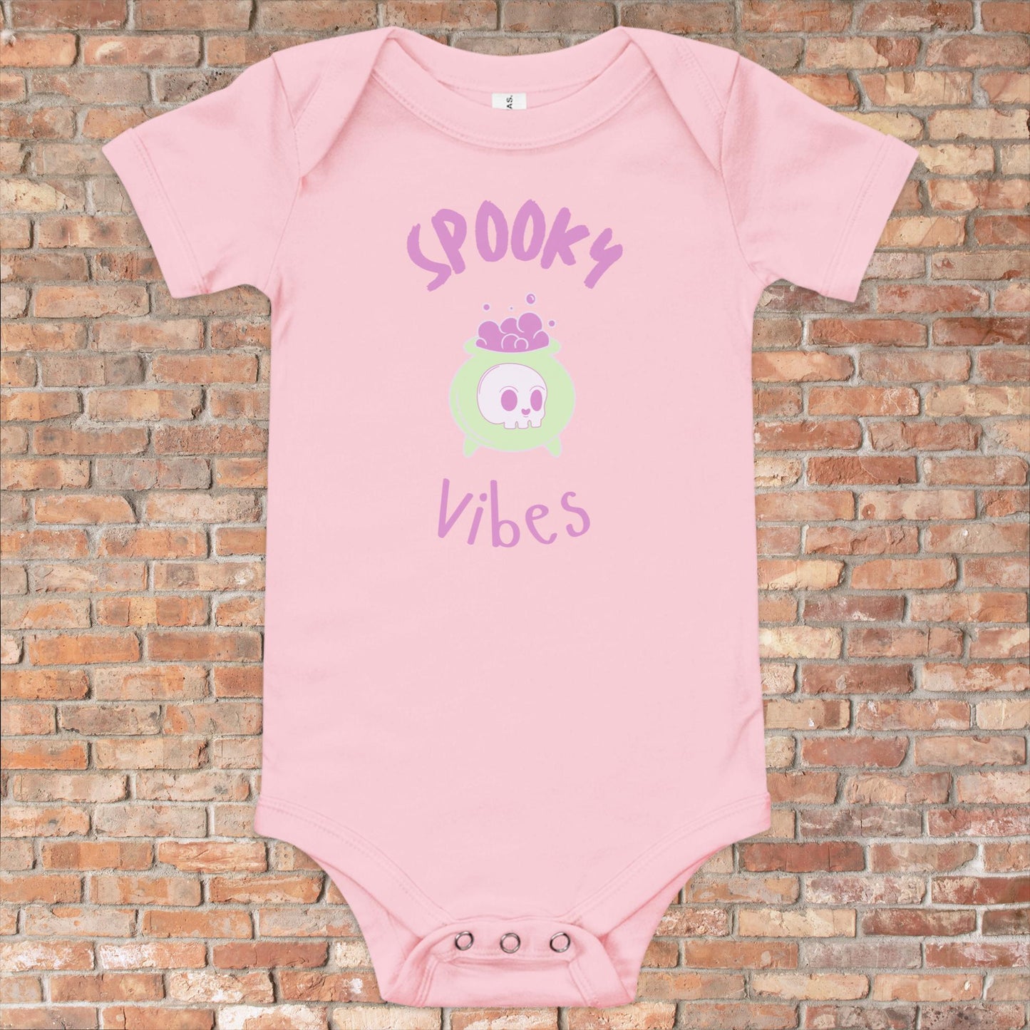 Spooky Vibes Baby Short Sleeve One Piece