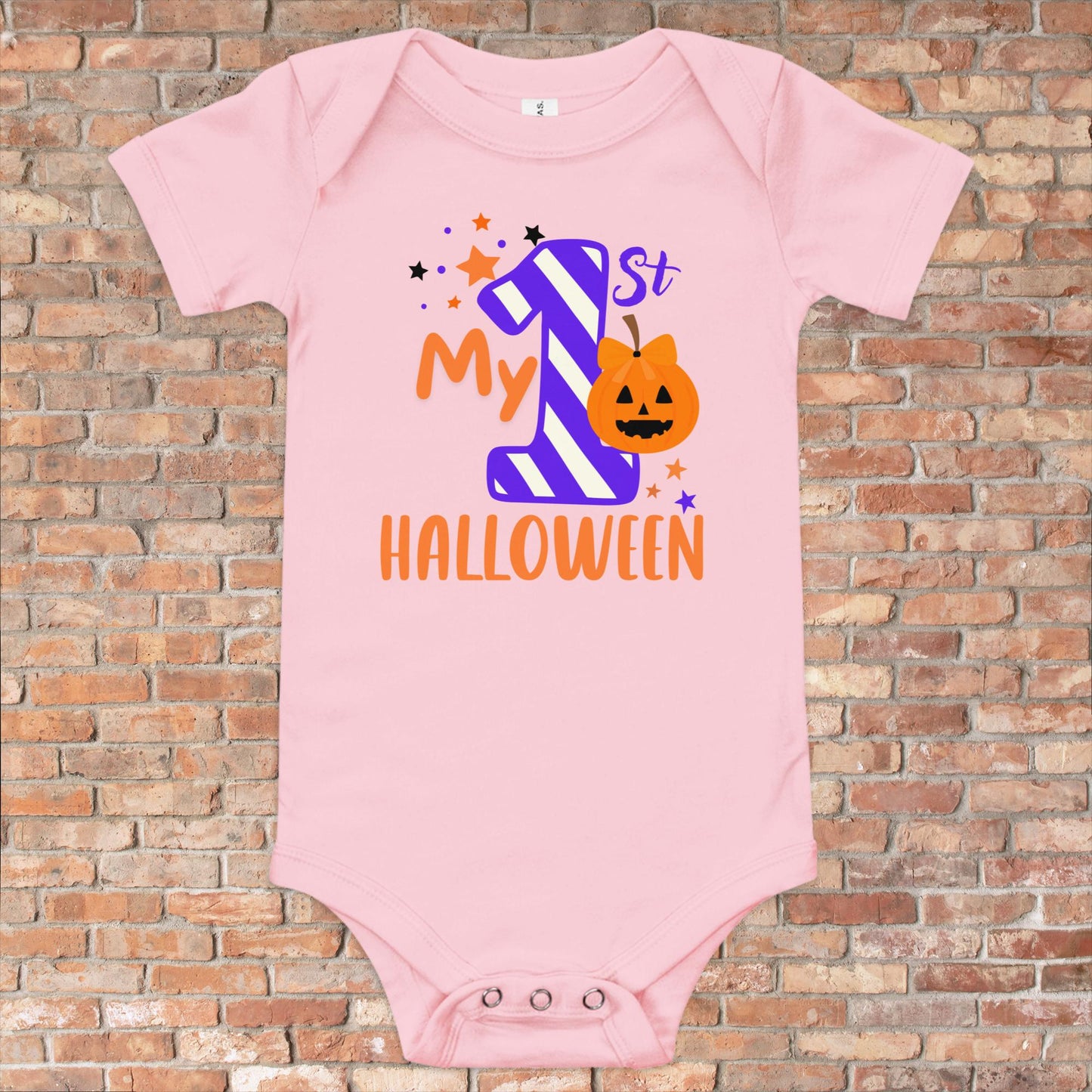 My First Halloween Baby Short Sleeve One Piece