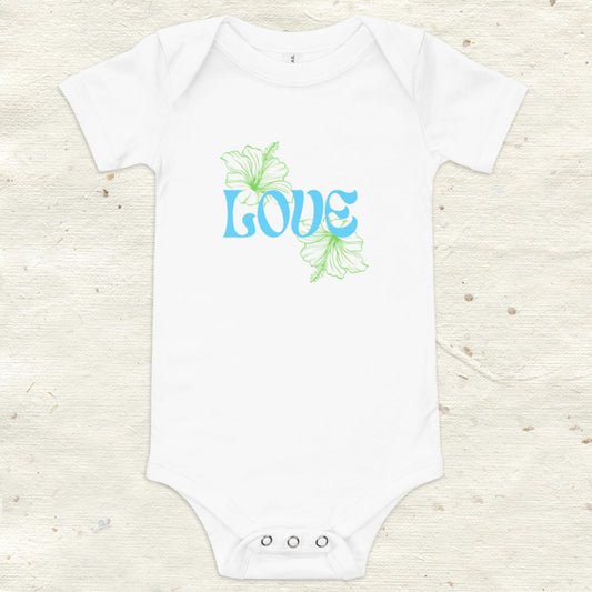 Love Baby short sleeve one piece