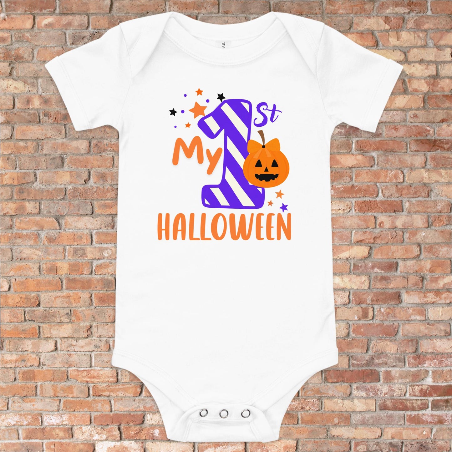 My First Halloween Baby Short Sleeve One Piece