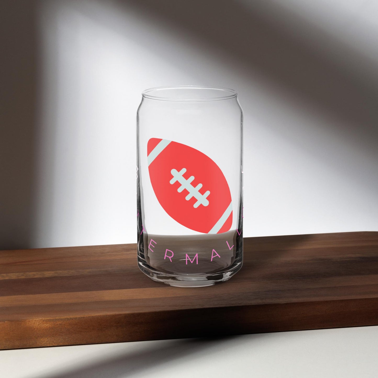 WaTTerMaLLone Football Can-shaped glass