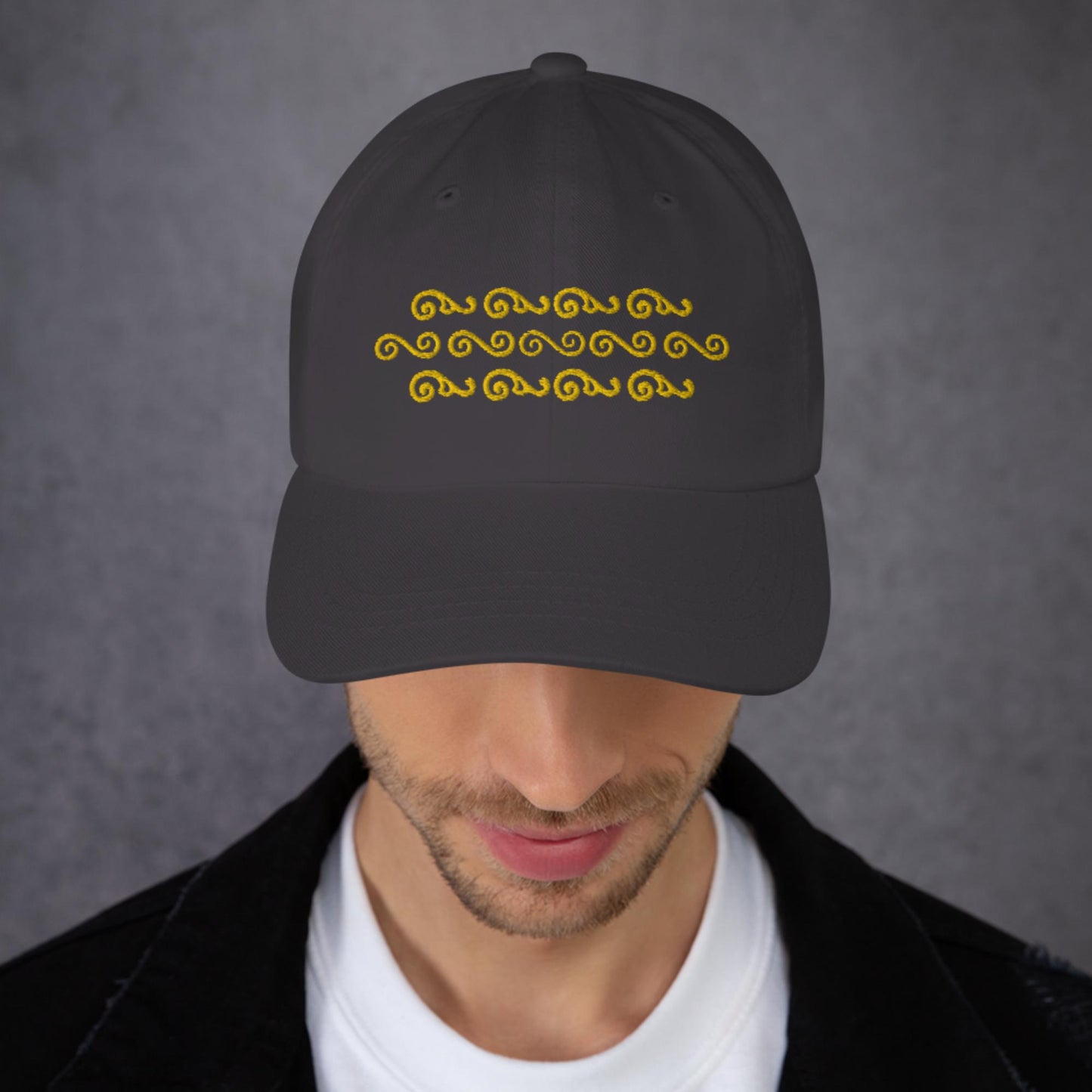 Waves in Yellow Dad Hat