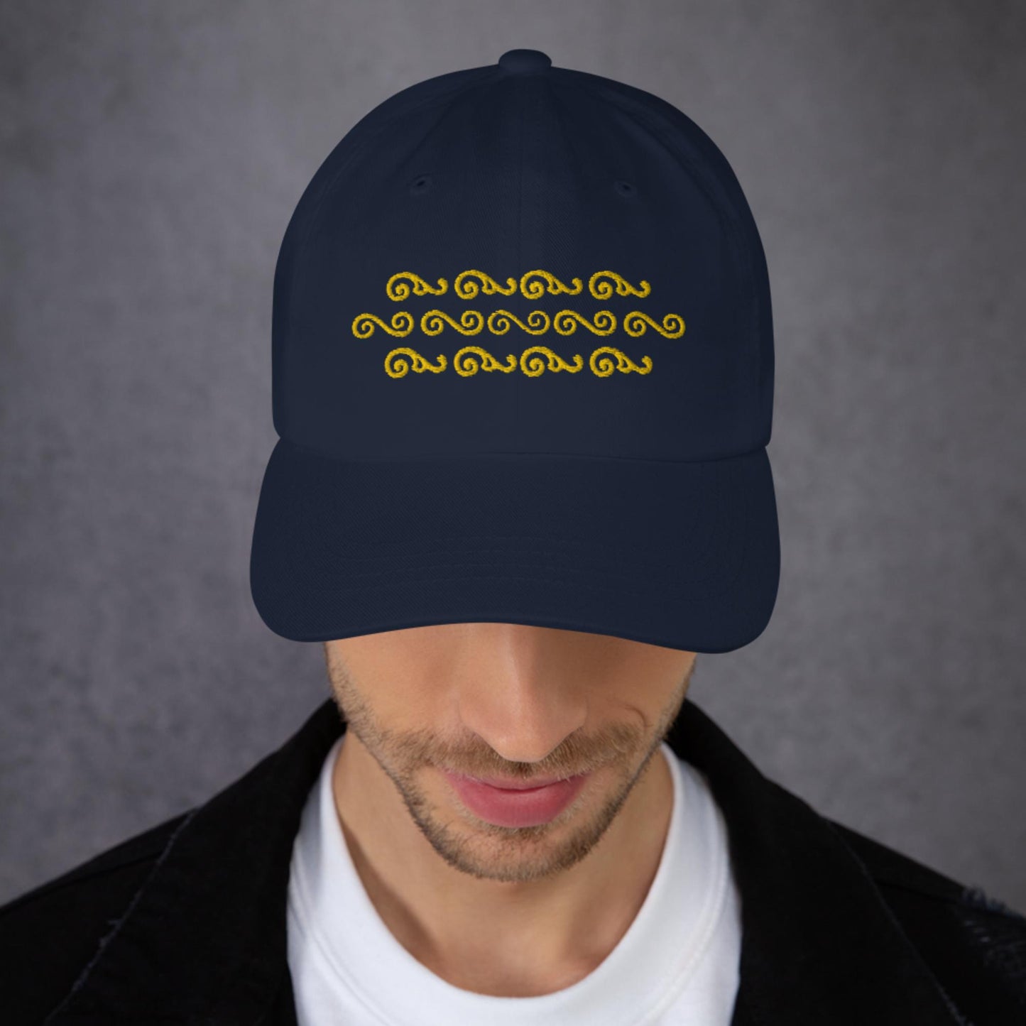 Waves in Yellow Dad Hat