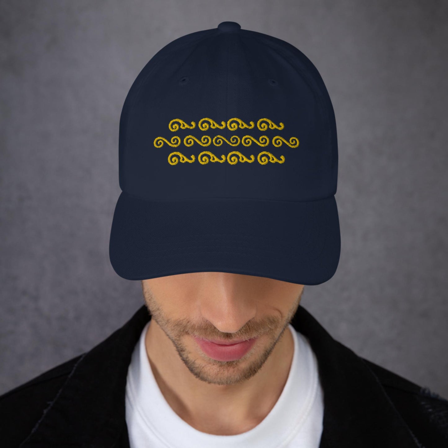 Waves in Yellow WaTTerMaLLone Dad Hat