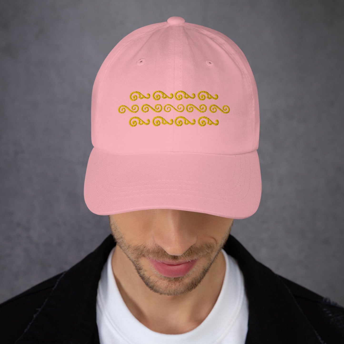 Waves in Yellow Dad Hat