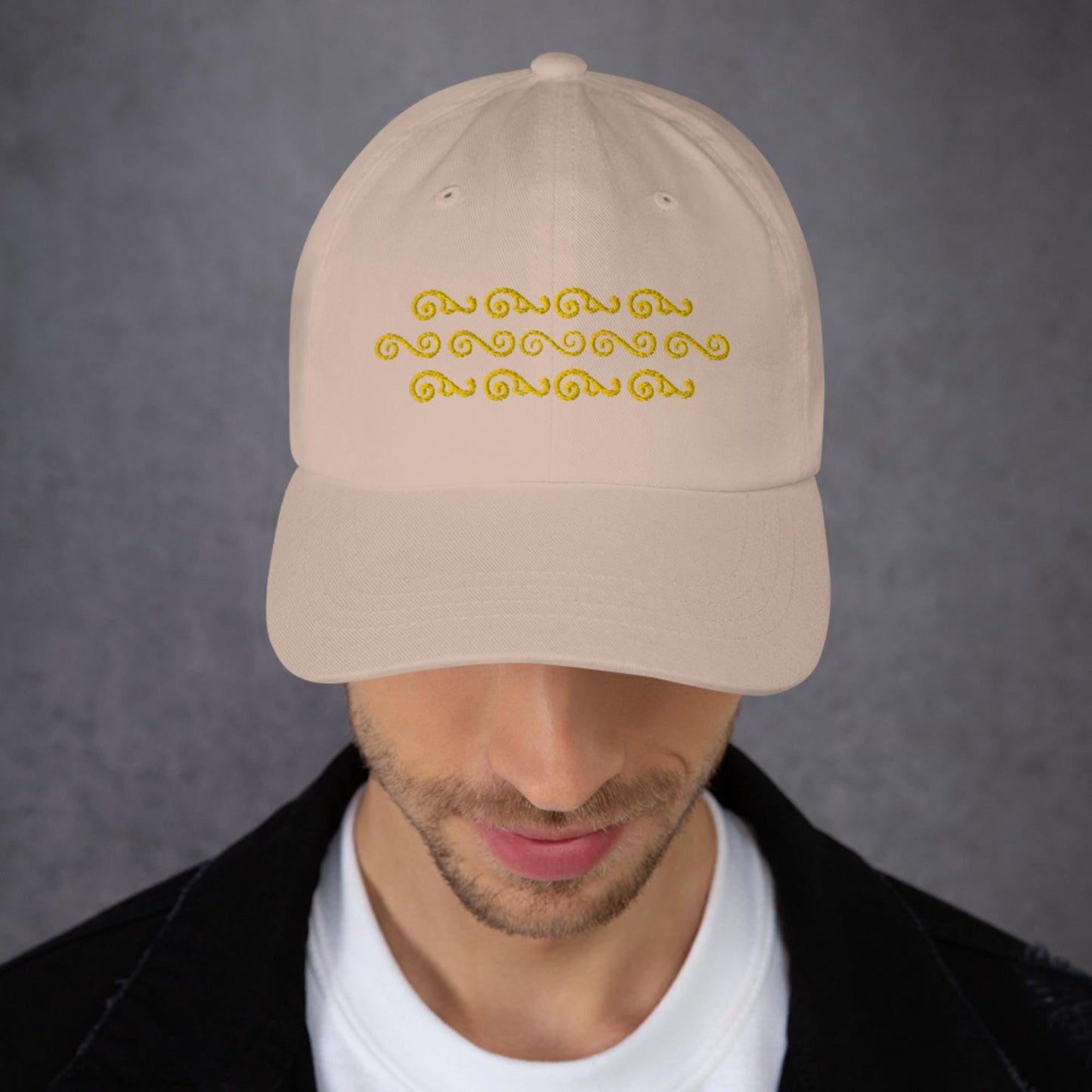 Waves in Yellow WaTTerMaLLone Dad Hat