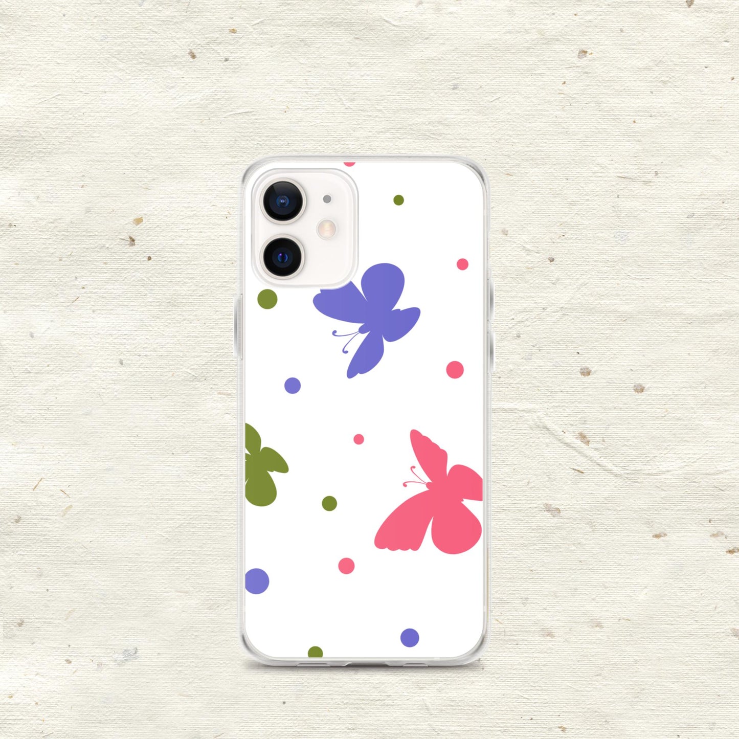 Butterflies & Dots Clear Case for iPhone®