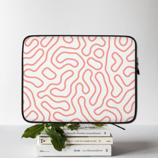 Peach Swirl Laptop Sleeve