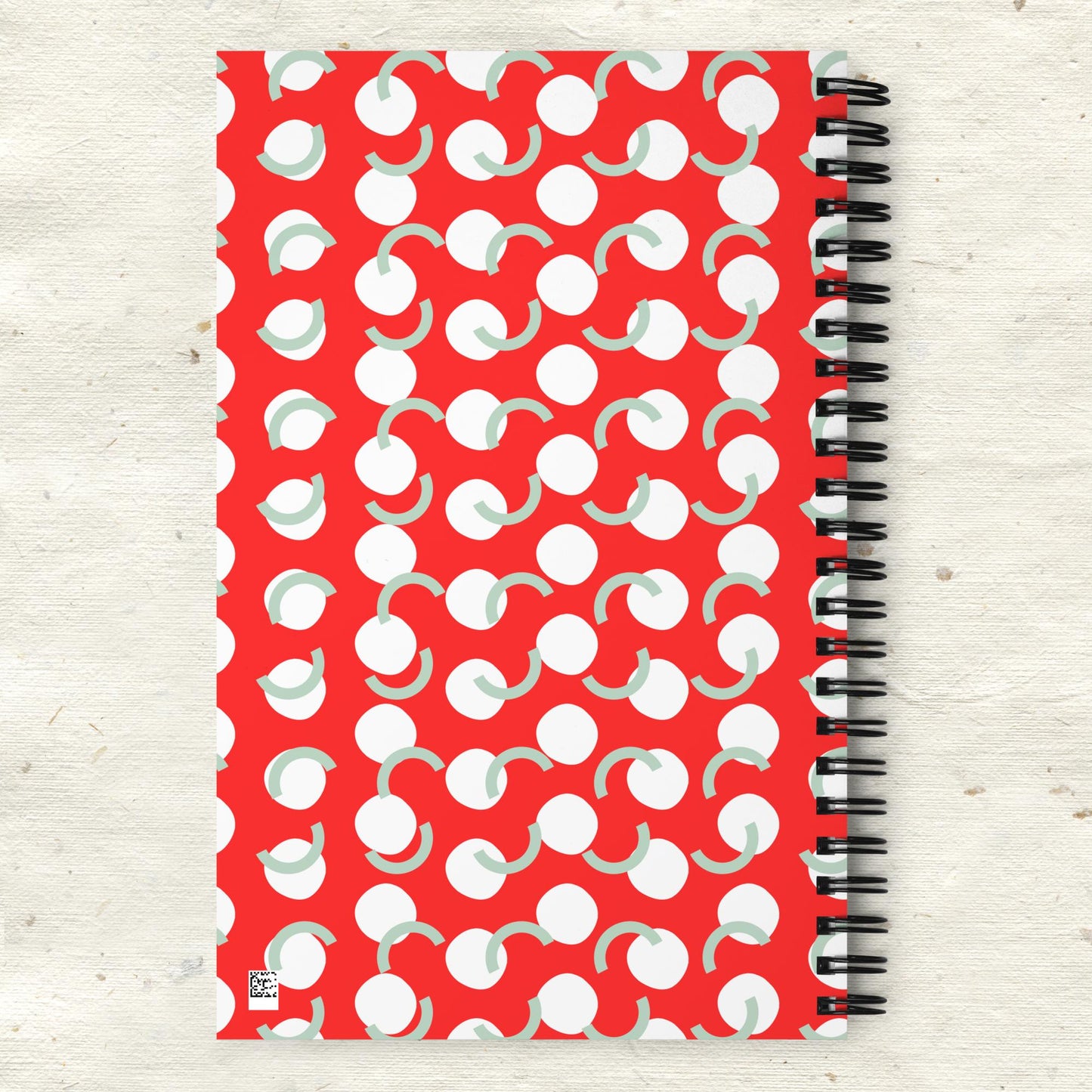 Floral Red Spiral Notebook