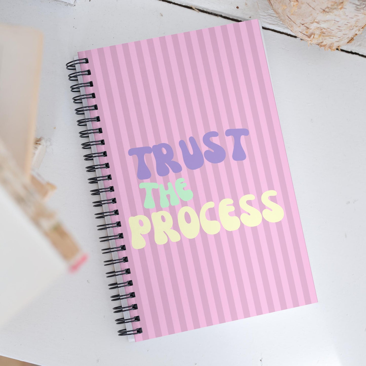 Trust The Process Spiral notebook