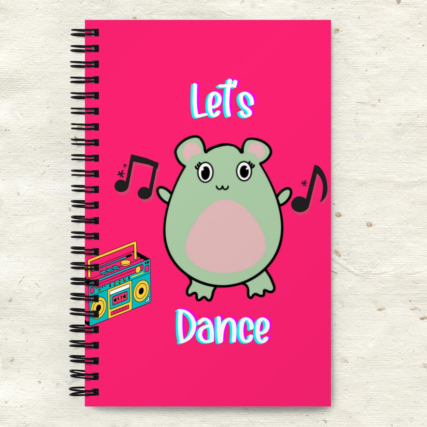 Let’s Dance Pink Spiral Notebook