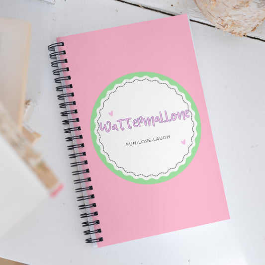 WaTTerMaLLone Logo Spiral Notebook