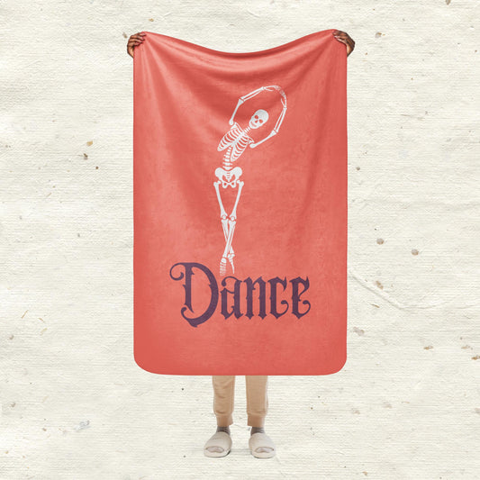 Skeleton Dance Sherpa Blanket