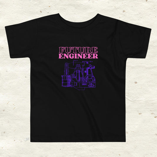 Future Engineer Toddler Black Short Sleeve Tee