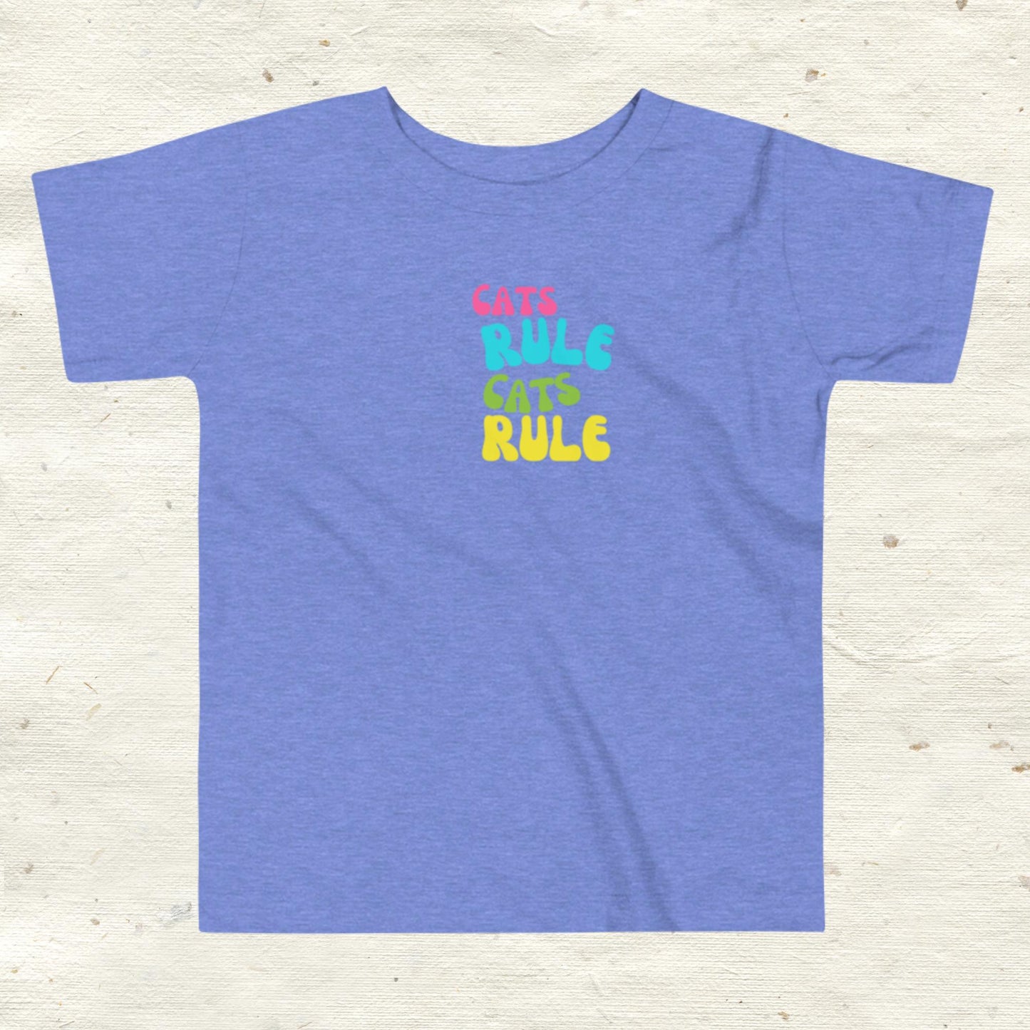 Cats Rule Toddler Short Sleeve Tee