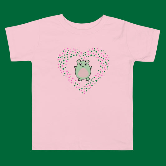 WaTTerMaLLone in Cloverleaf Heart Toddler Short Sleeve Tee