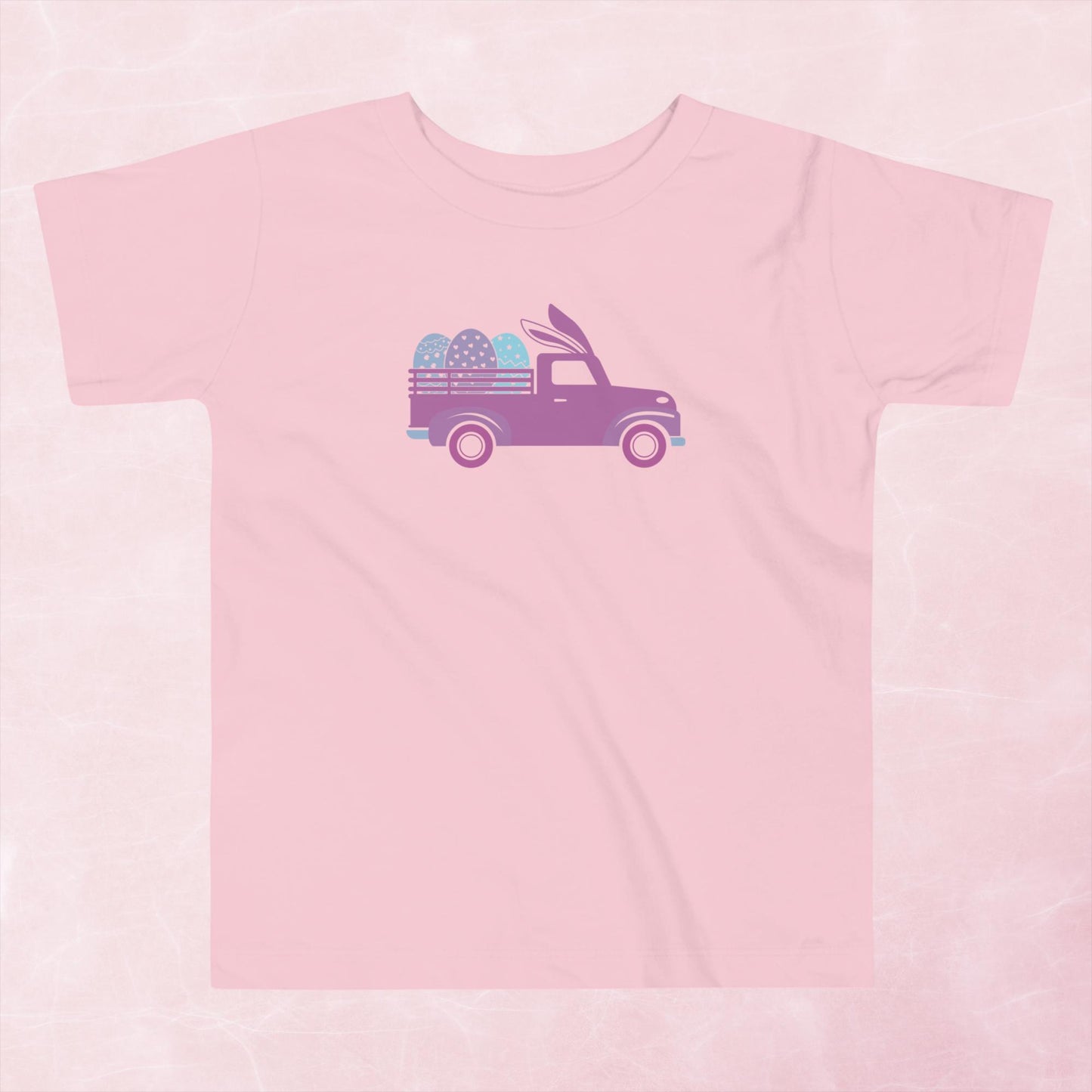 Easter Eggs in Truck Toddler Short Sleeve Tee