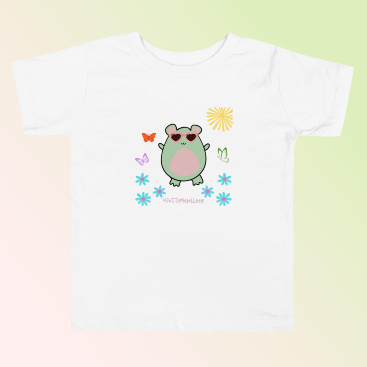 Cheerful Butterflies Toddler Short Sleeve Tee