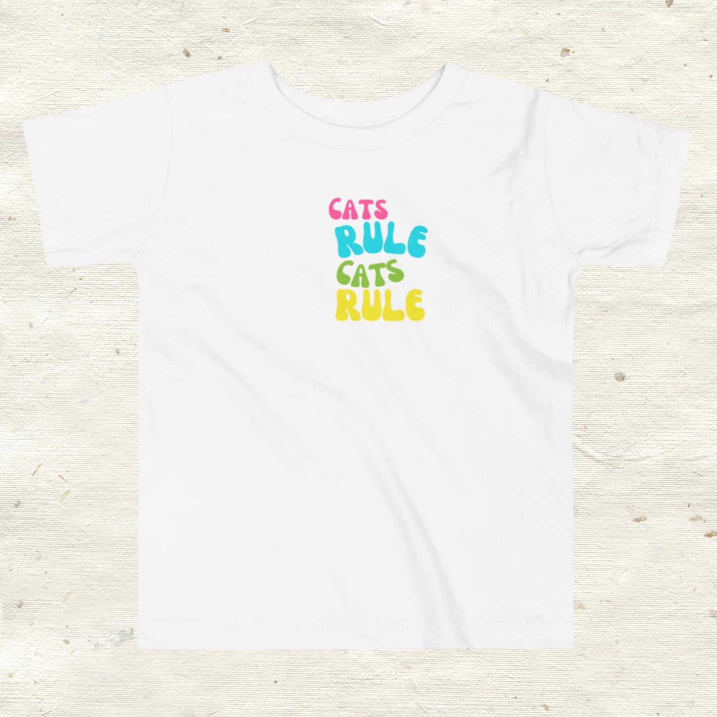 Cats Rule Toddler Short Sleeve Tee