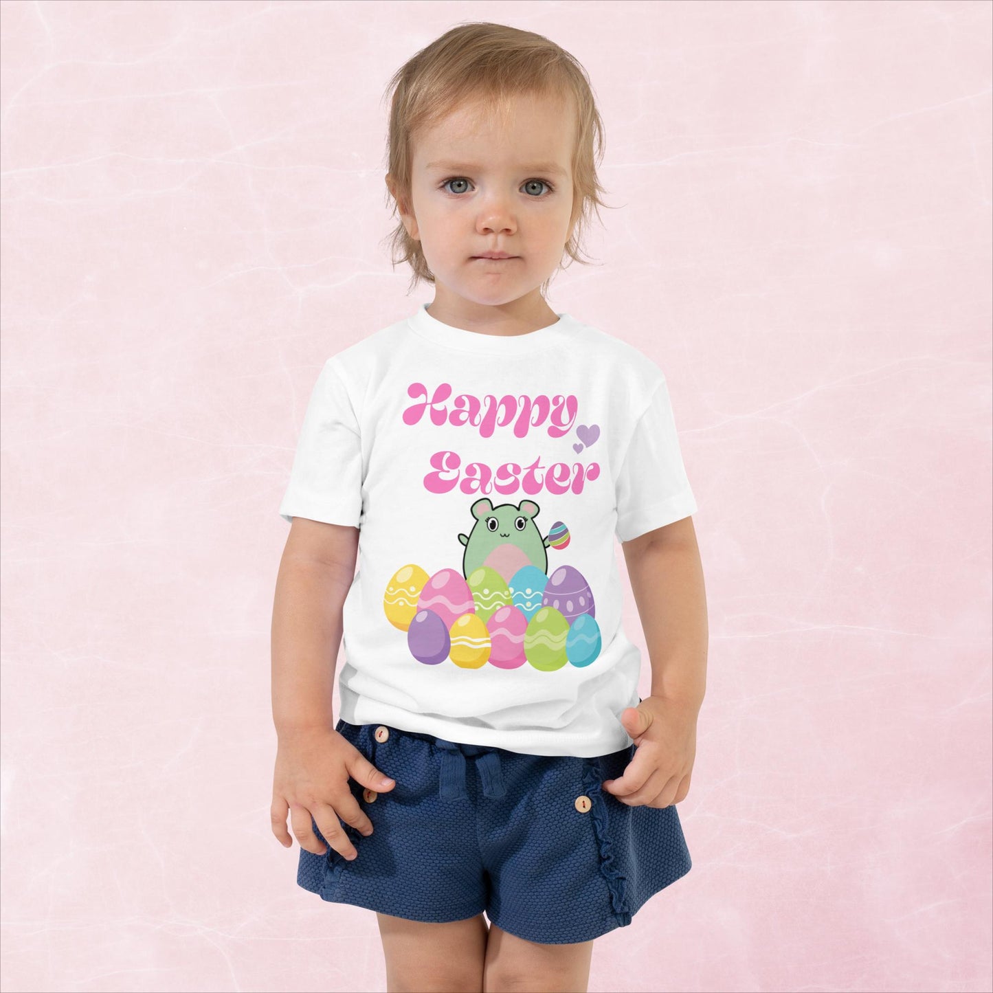 WaTTerMaLLone Happy Easter Toddler Short Sleeve Tee