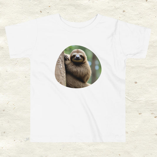 Baby Sloth Toddler Short Sleeve Tee