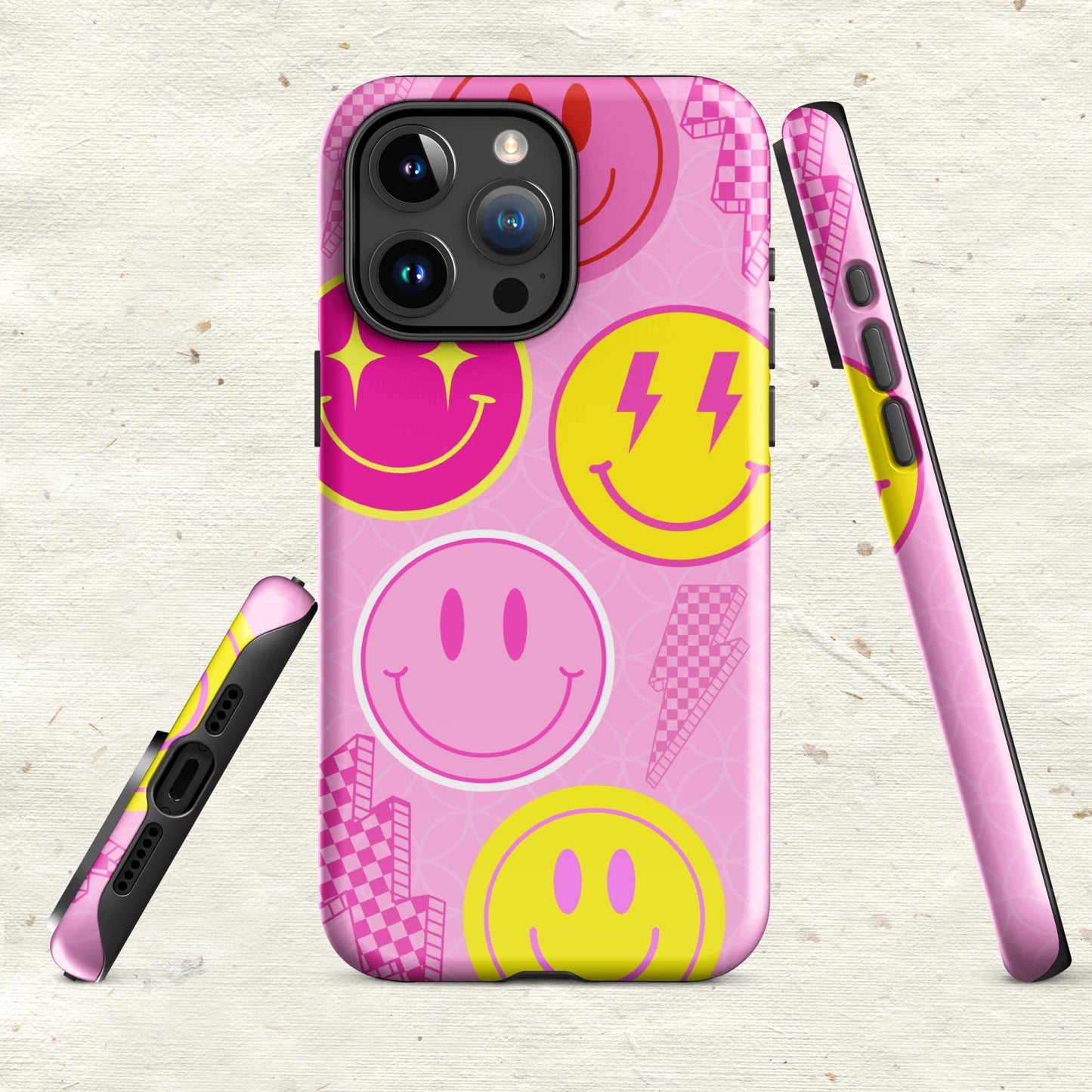 Preppy Smile Faces Tough Case for iPhone®