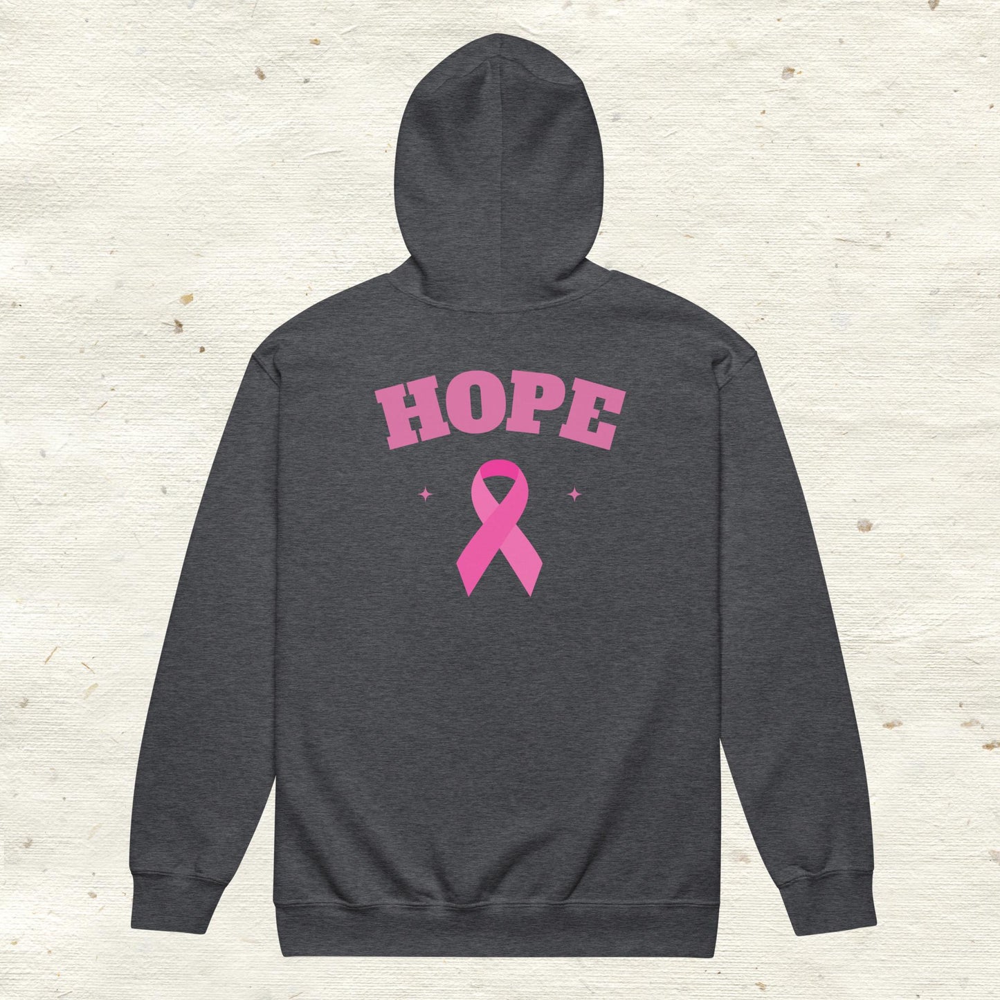 Breast Cancer Awareness Hope Unisex Heavy Blend Zip Hoodie