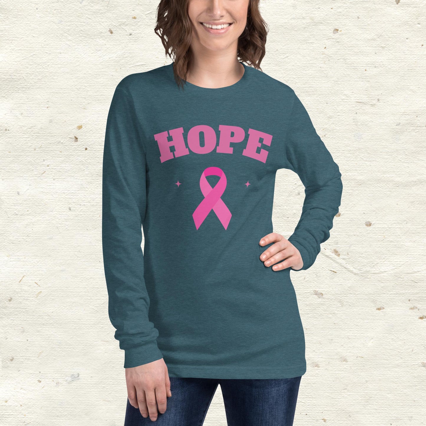 Breast Cancer Awareness Hope Unisex Long Sleeve Tee