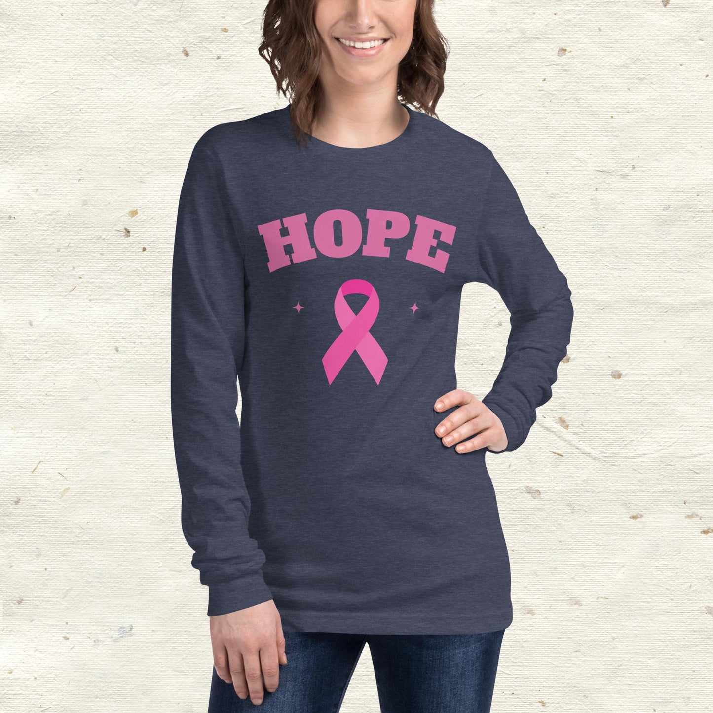 Breast Cancer Awareness Hope Unisex Long Sleeve Tee