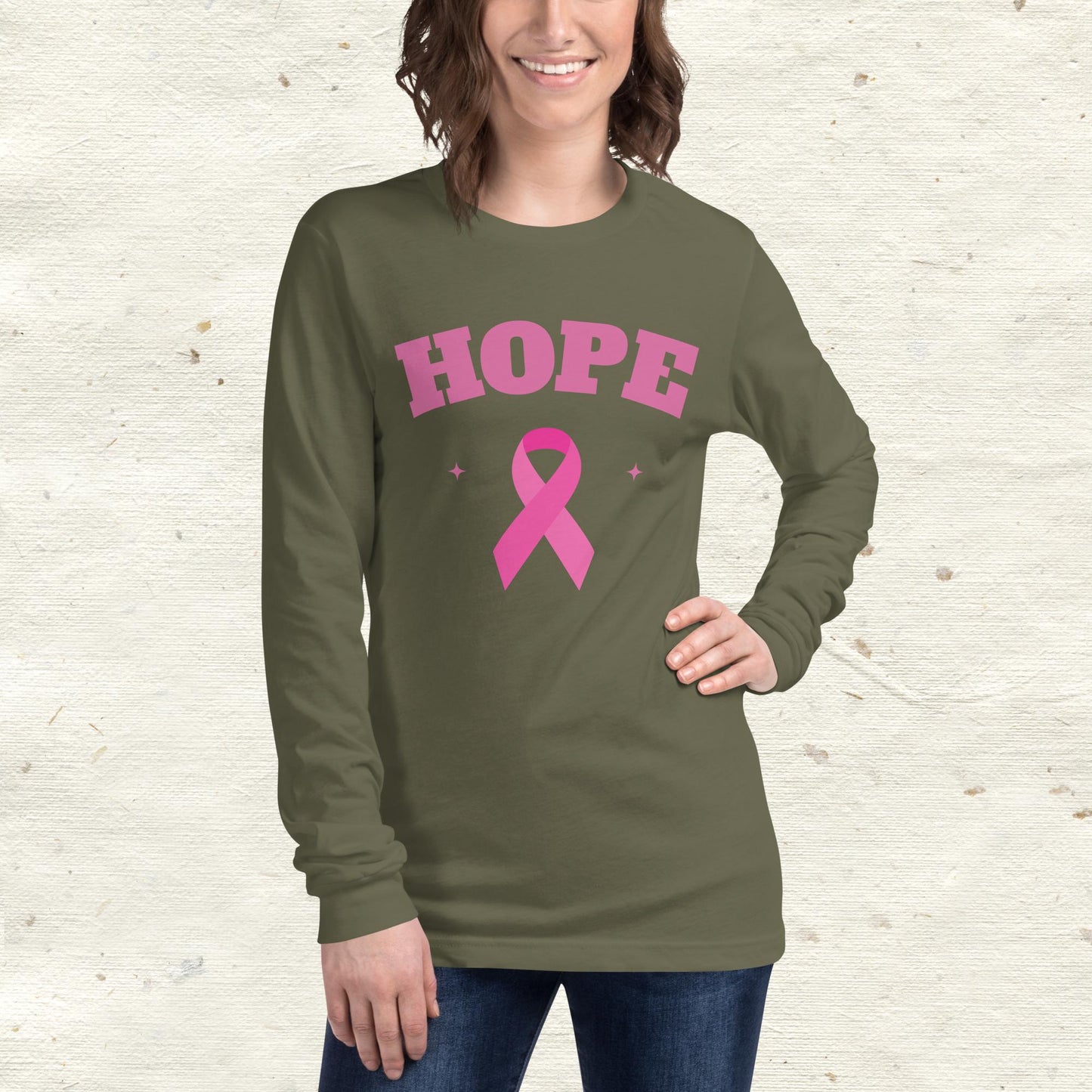 Breast Cancer Awareness Hope Unisex Long Sleeve Tee