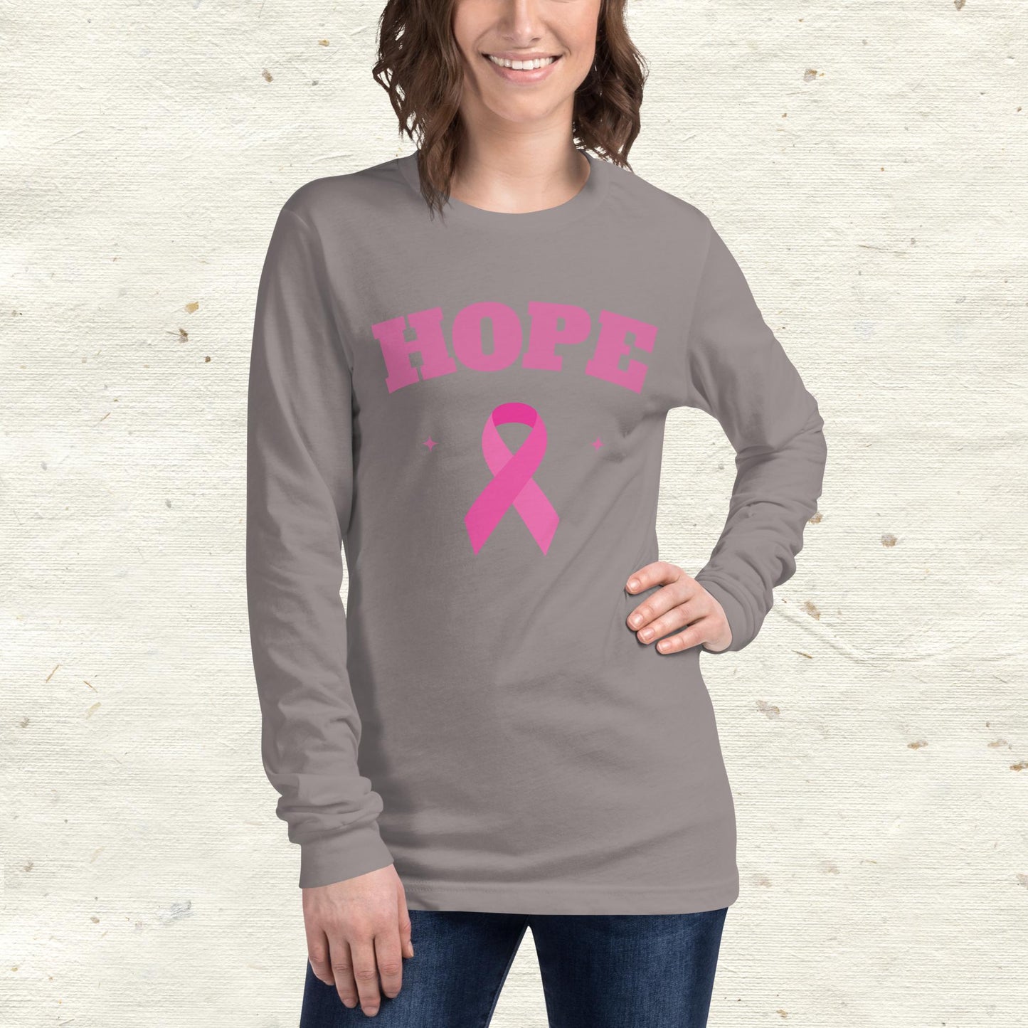 Breast Cancer Awareness Hope Unisex Long Sleeve Tee