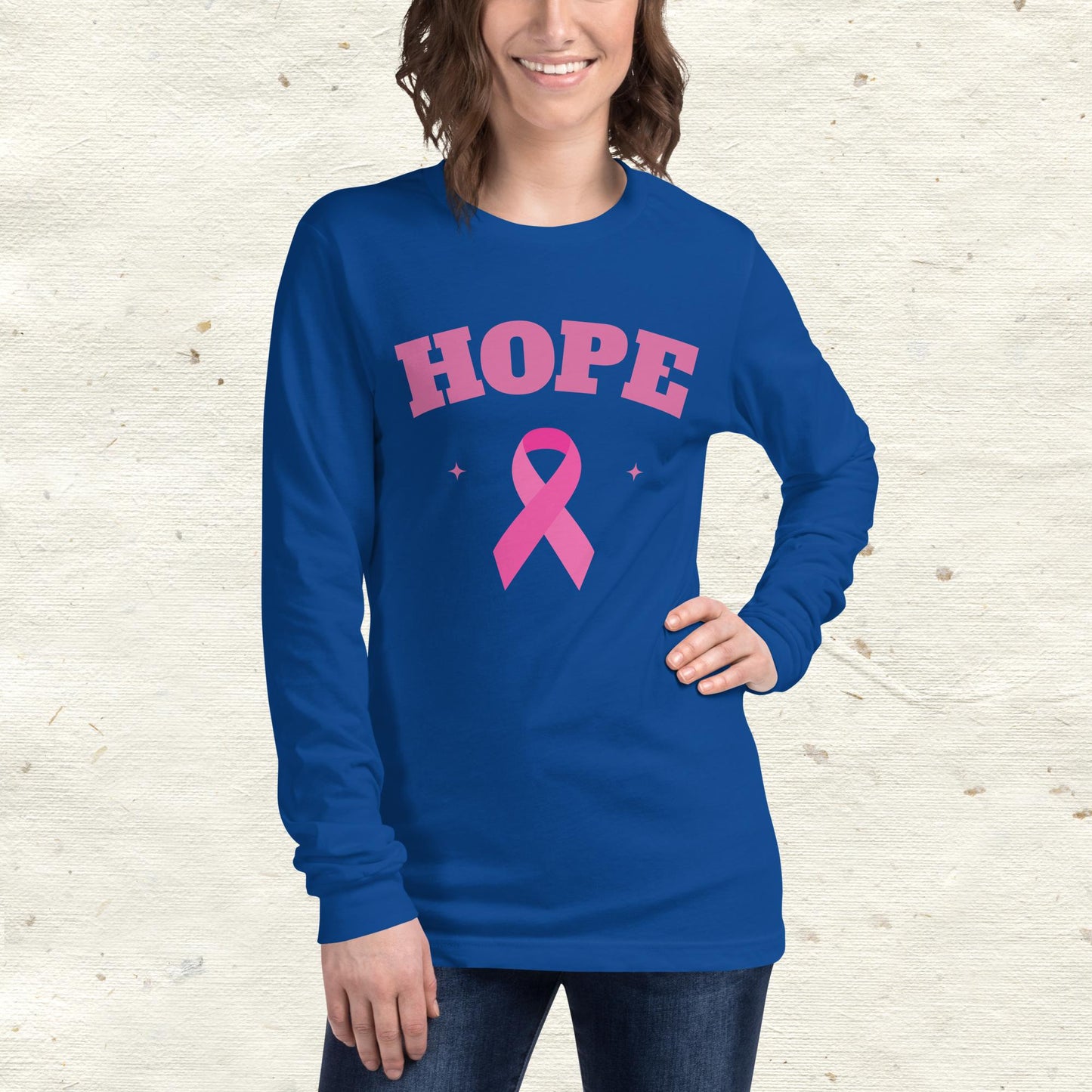 Breast Cancer Awareness Hope Unisex Long Sleeve Tee