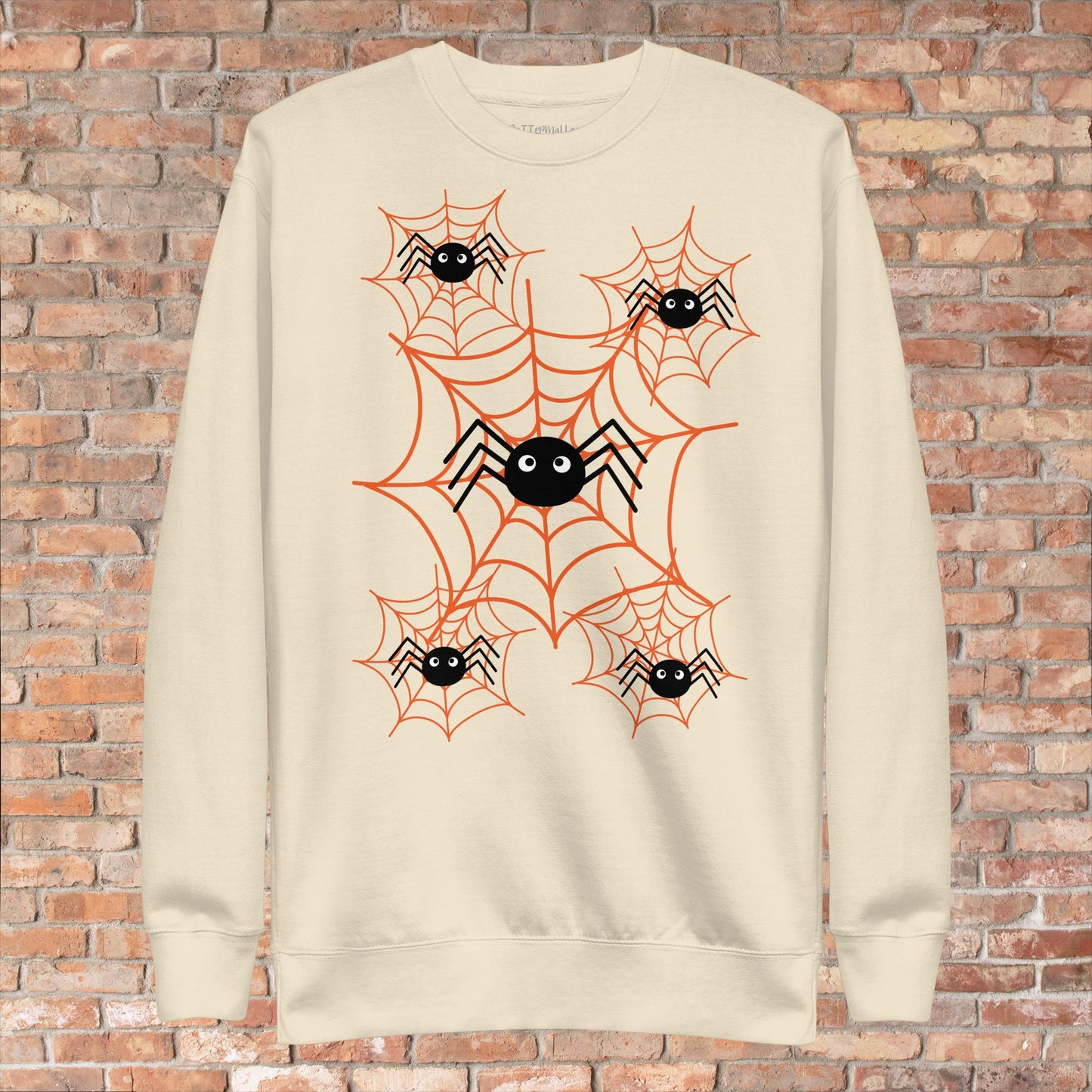 Five Spiders In A Web Unisex Premium Sweatshirt