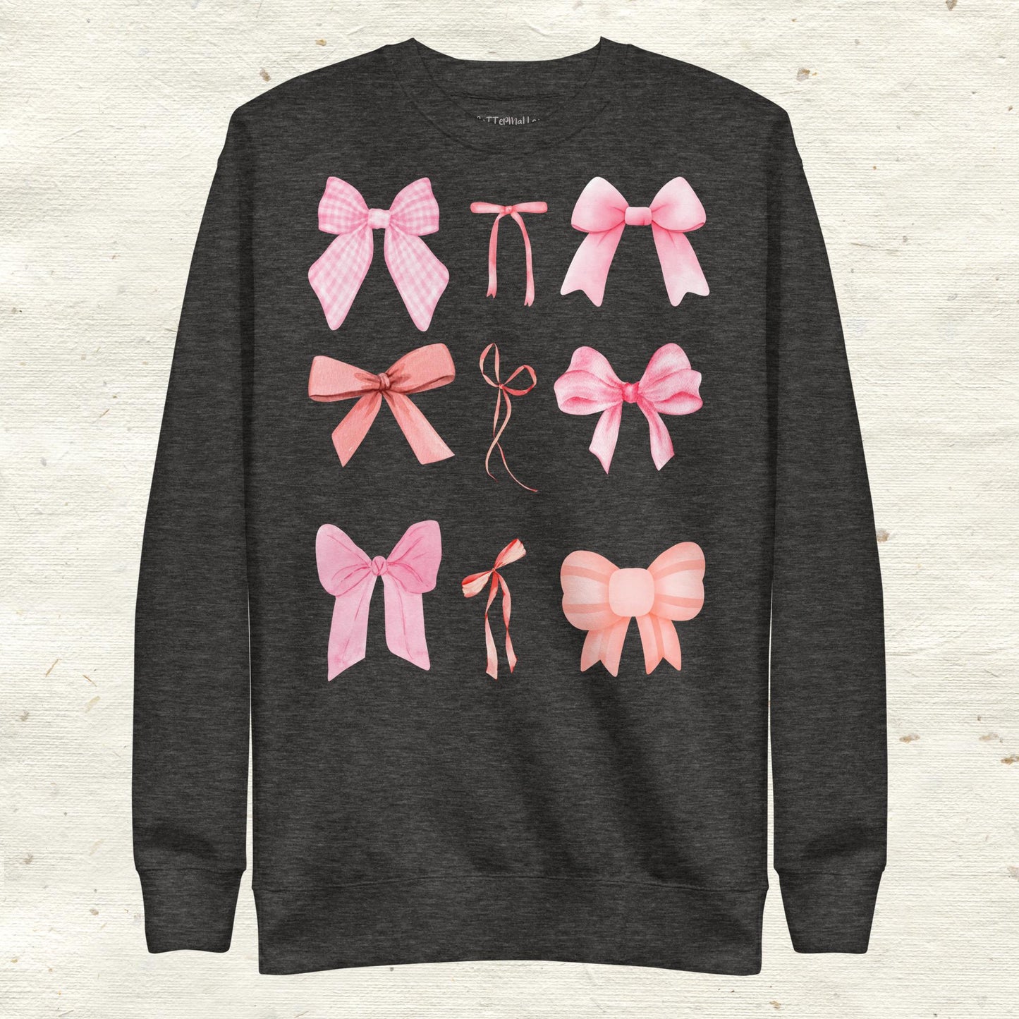 Classic Pink Bows Unisex Premium Sweatshirt