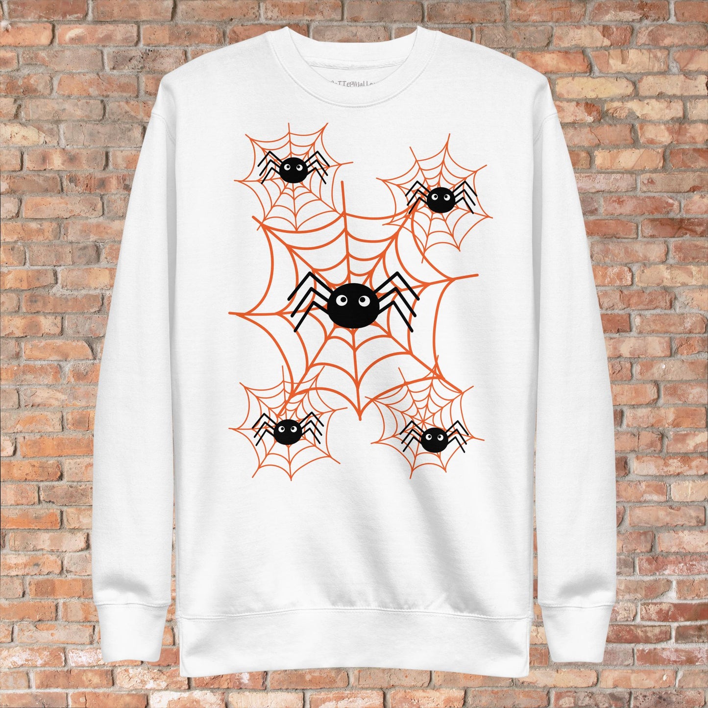 Five Spiders In A Web Unisex Premium Sweatshirt