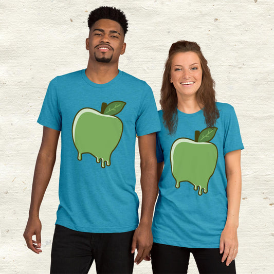 Dripping Green Apple Short sleeve t-shirt