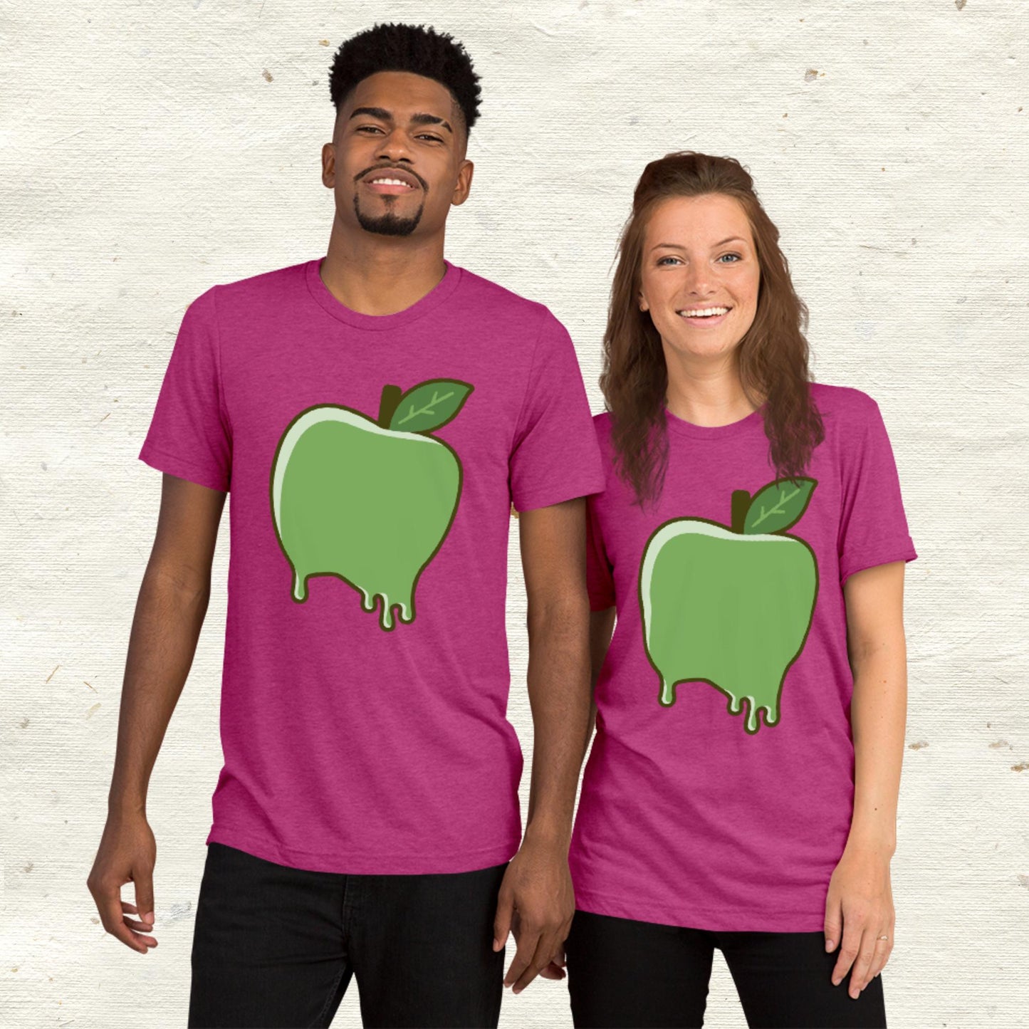 Dripping Green Apple Short sleeve t-shirt