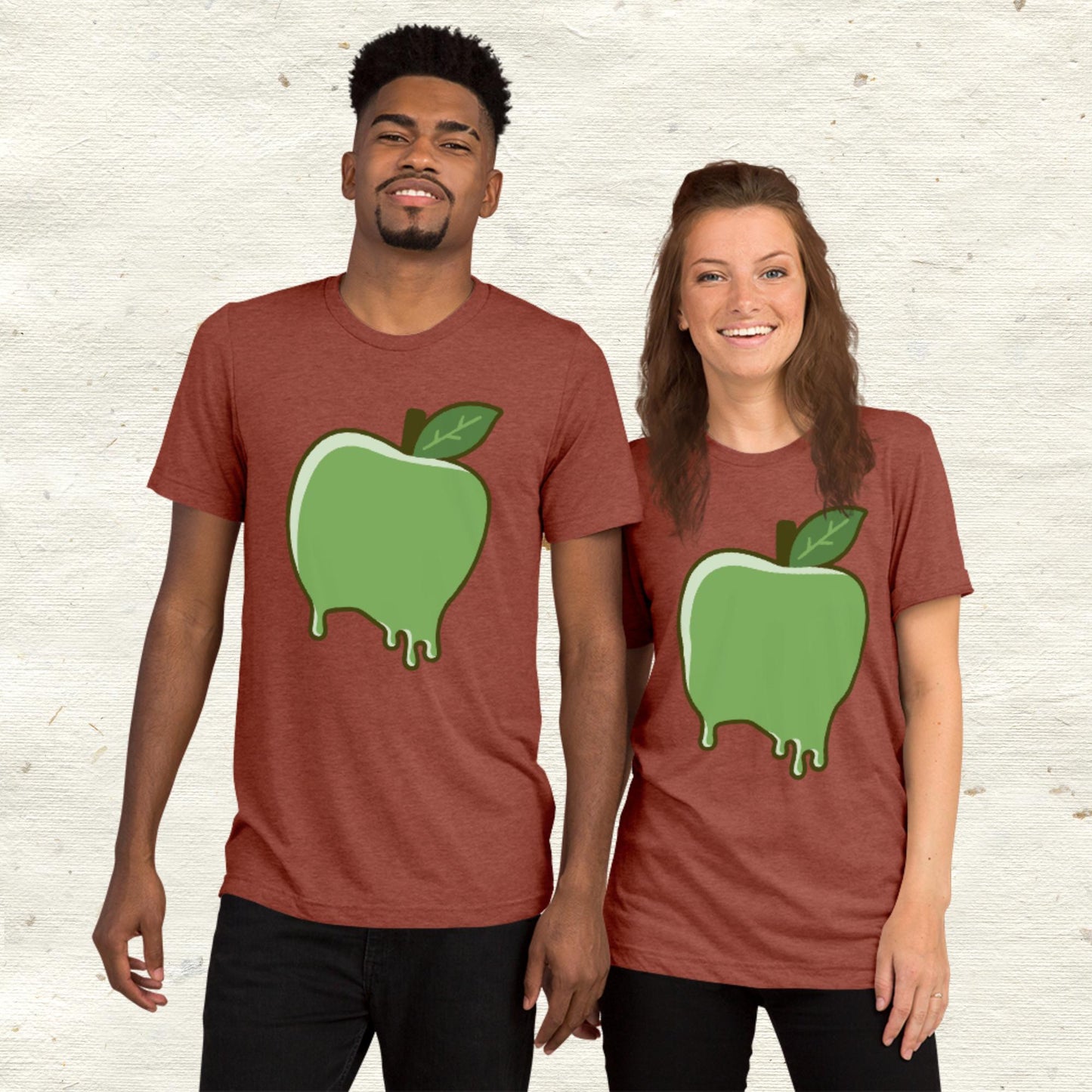 Dripping Green Apple Short sleeve t-shirt