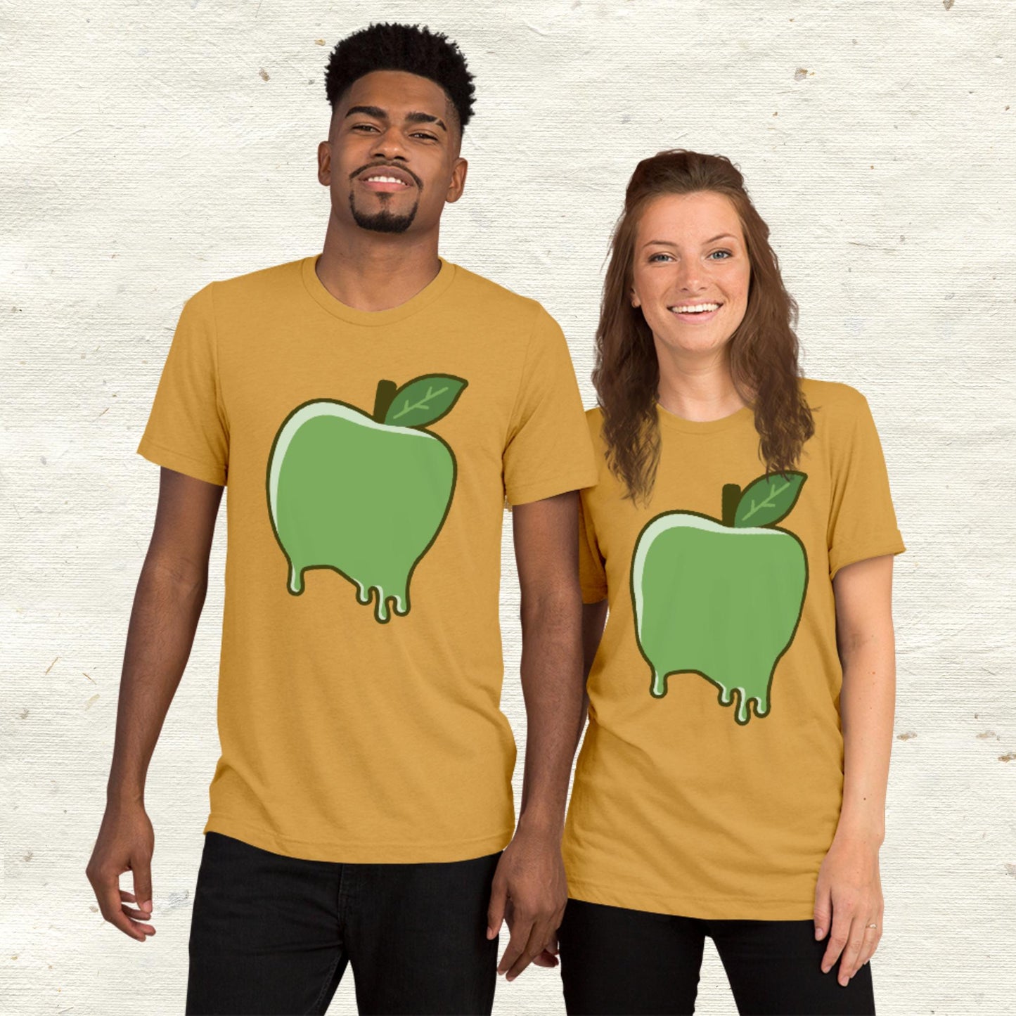 Dripping Green Apple Short sleeve t-shirt