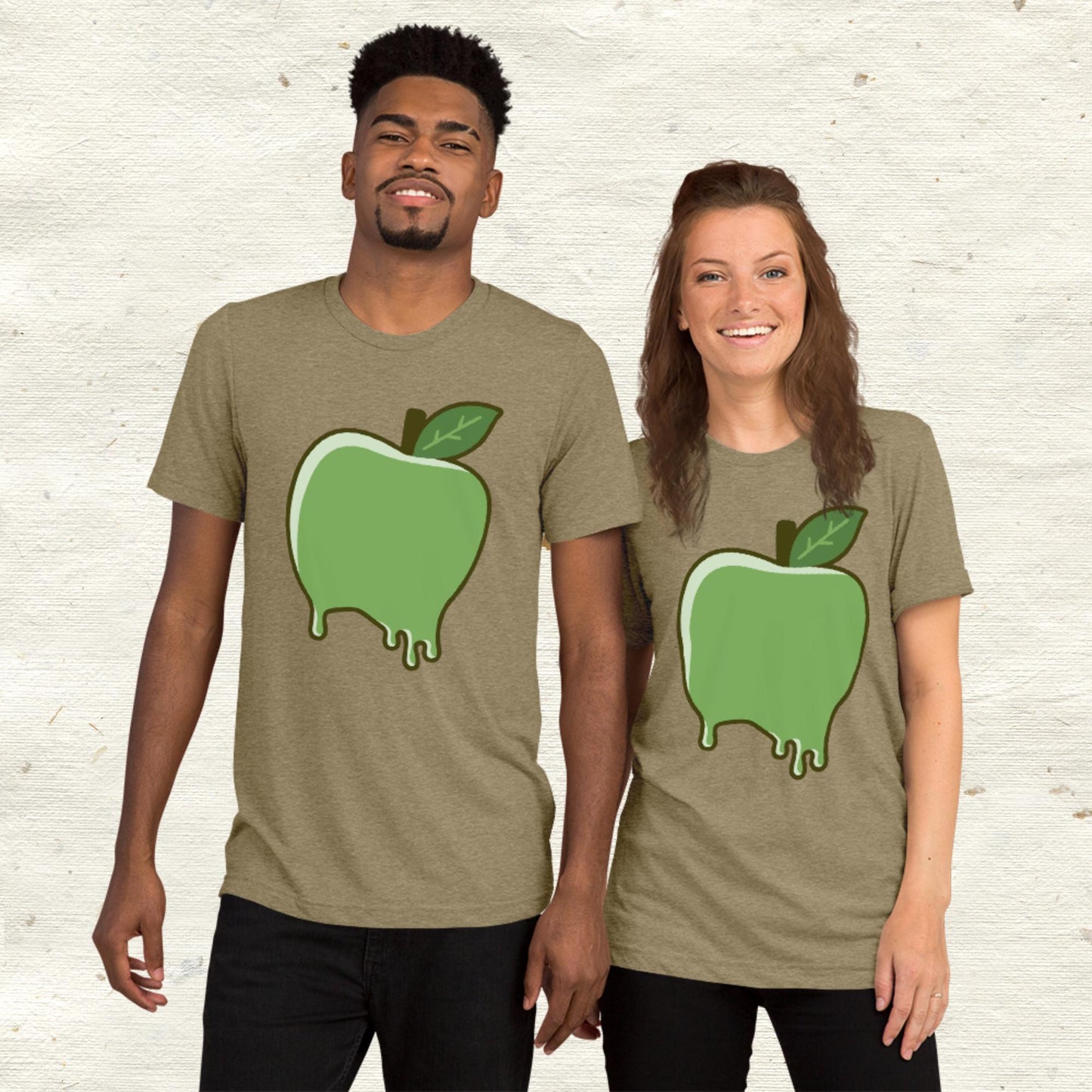 Dripping Green Apple Short sleeve t-shirt