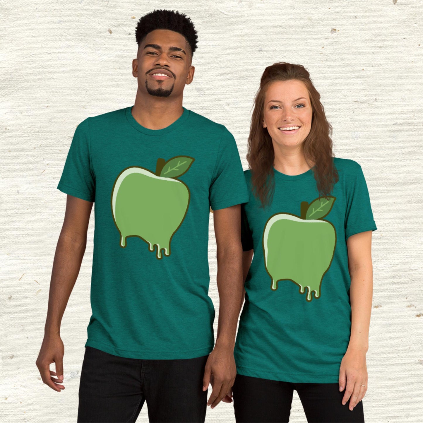 Dripping Green Apple Short sleeve t-shirt