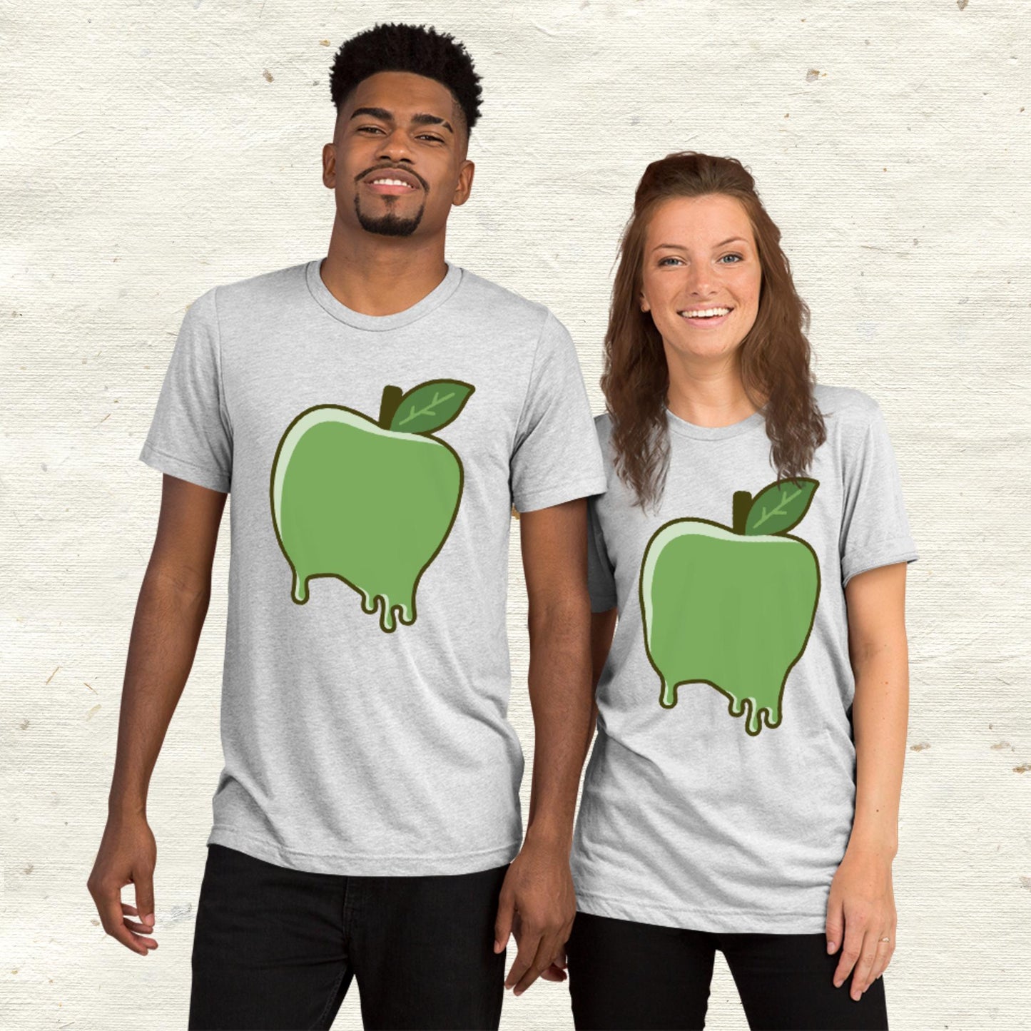 Dripping Green Apple Short sleeve t-shirt