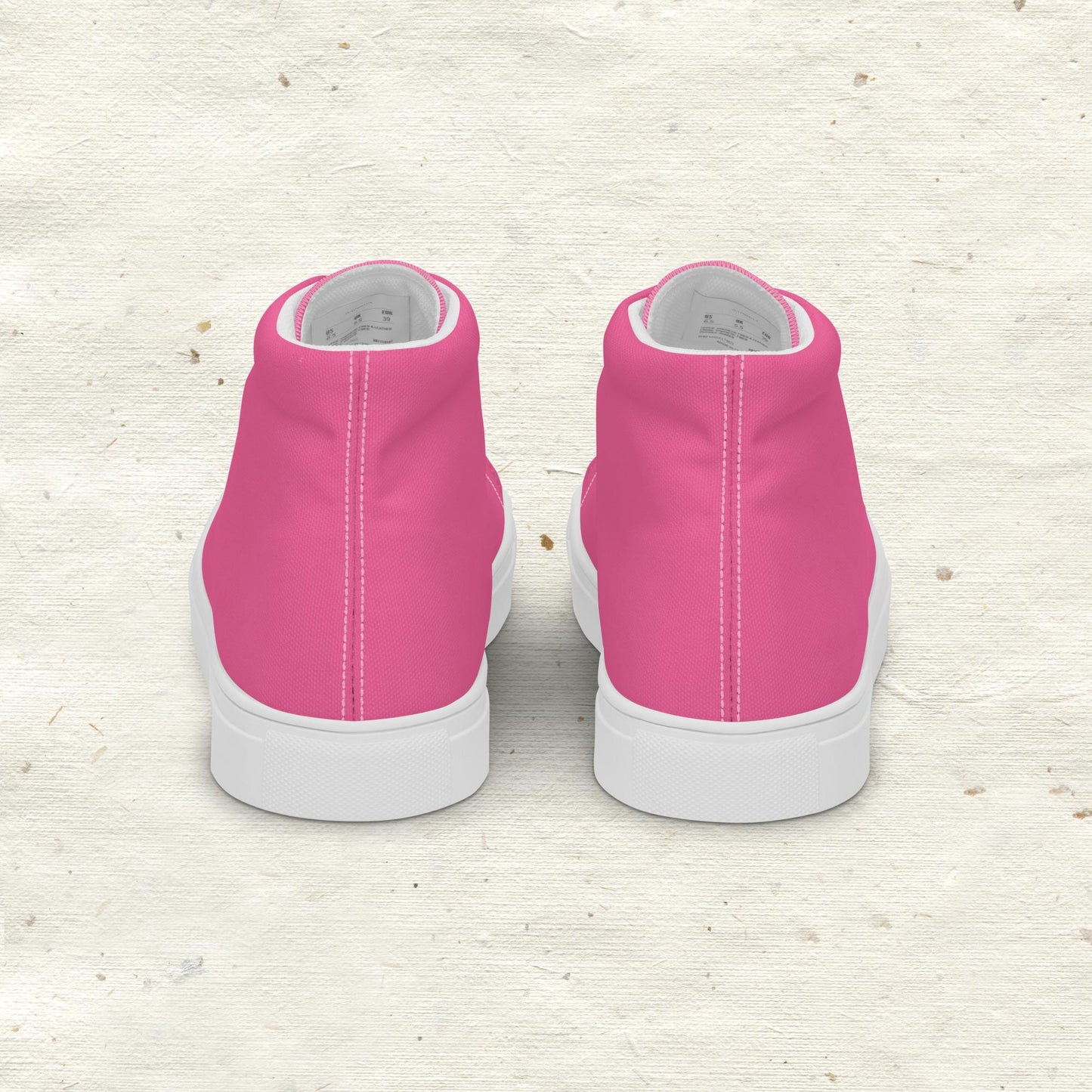 Pink Tulip Women’s High Top Canvas Shoes