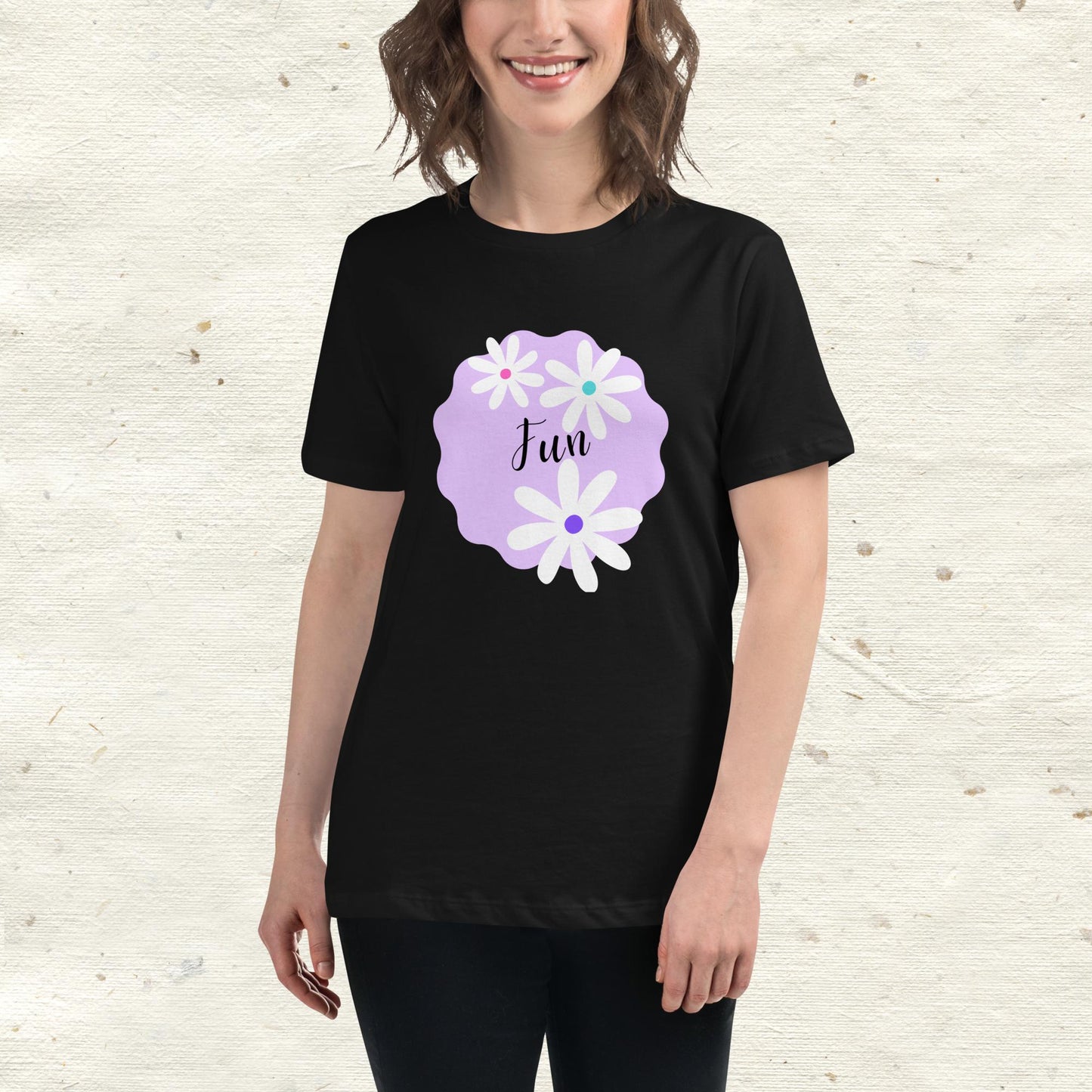 Fun Daisy Women's Relaxed T-Shirt