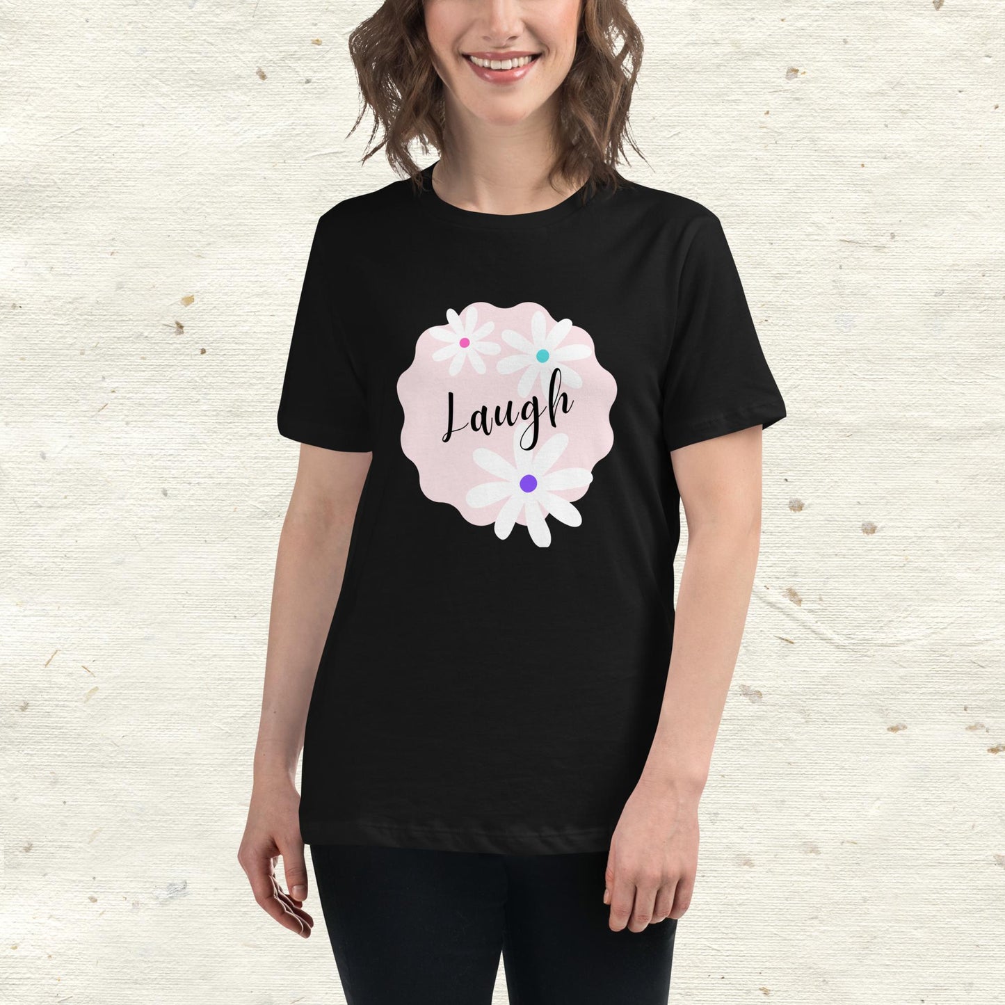 Laugh Daisy Women's Relaxed T-Shirt